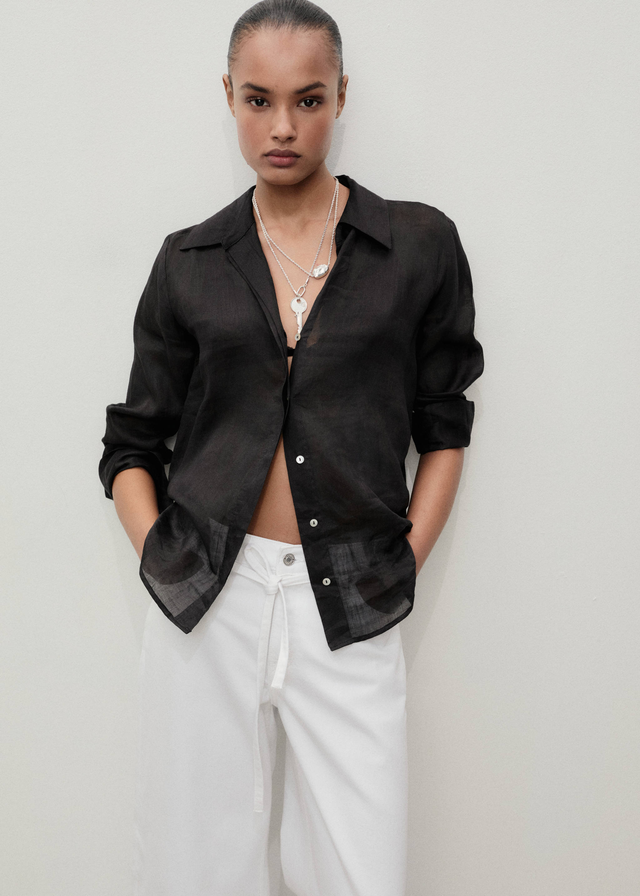 Balloon-Jeans mit Gürtel - Detail des Artikels 1