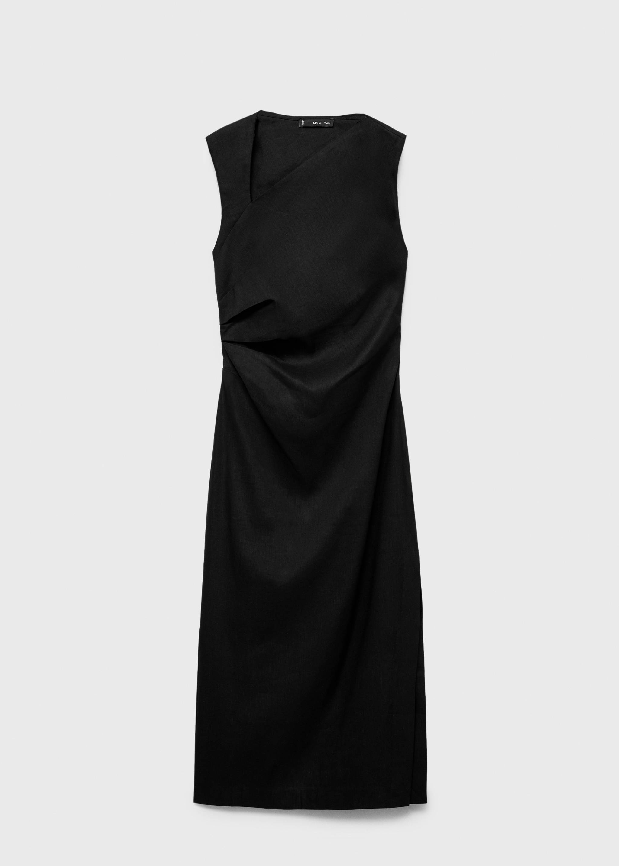 Asymmetrical linen dress - Article without model