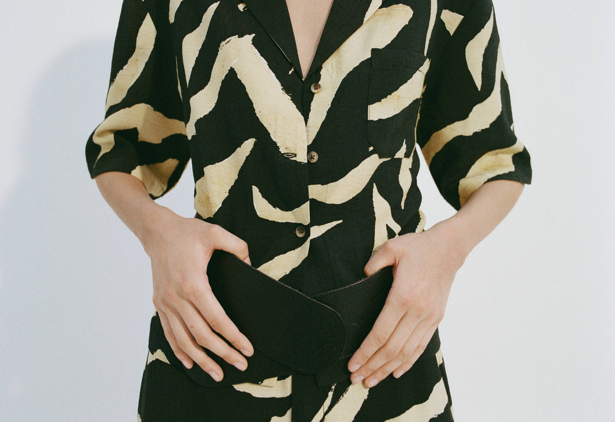 Printed short-sleeved shirt - Panoramic plane