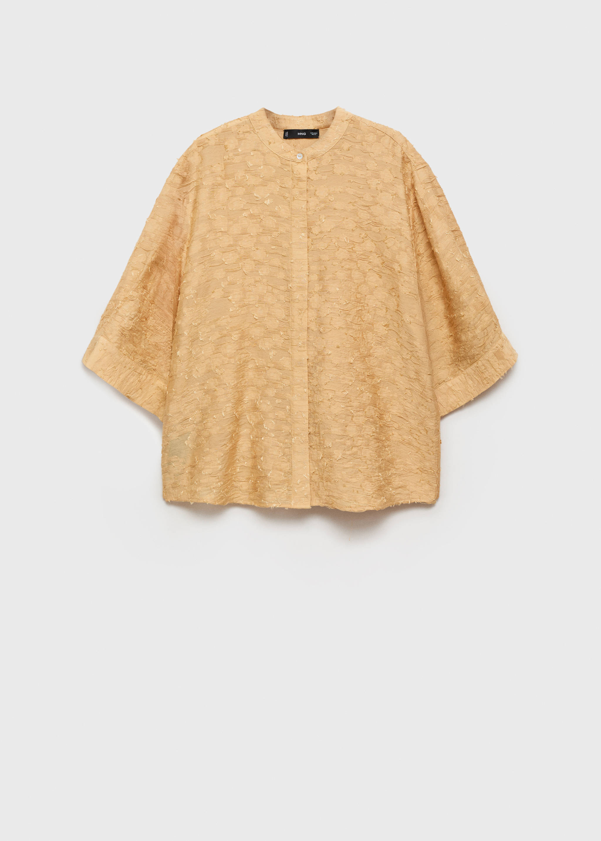 Textured oversize shirt - Article without model