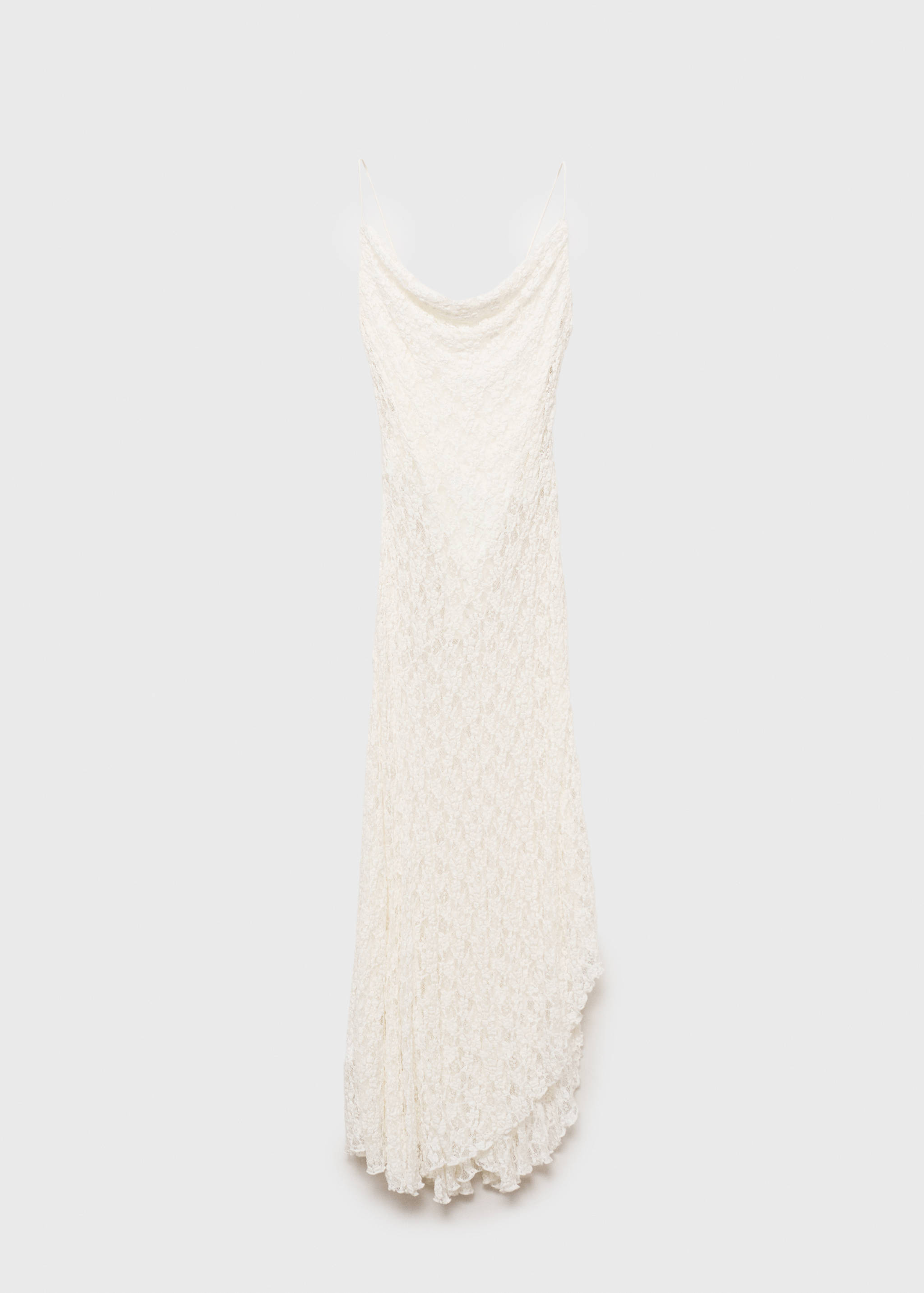 Čipkana haljina s nabranim ovratnikom - Artikl bez modela