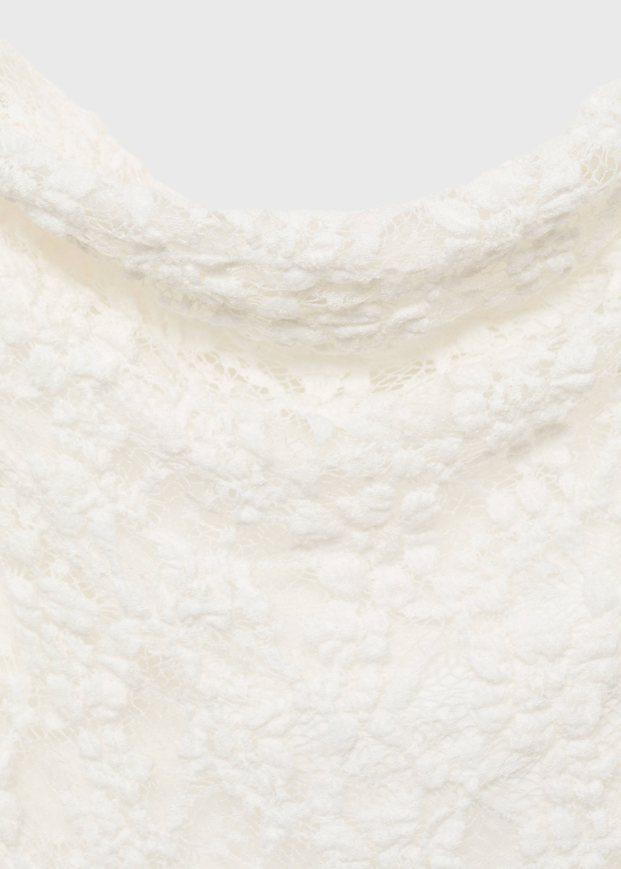 Čipkana haljina s nabranim ovratnikom - Detalji artikla 8