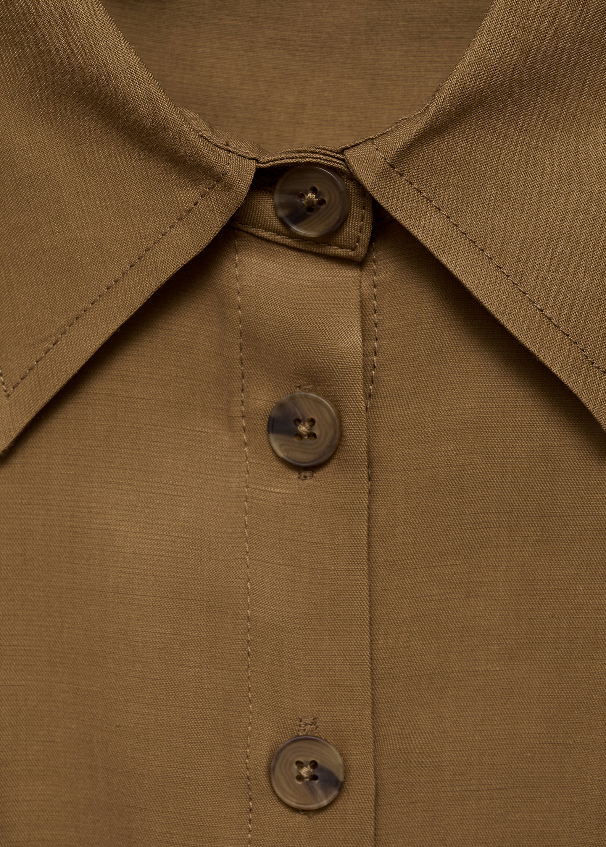 Vestido camiseiro de linho com cinto - Pormenor do artigo 8