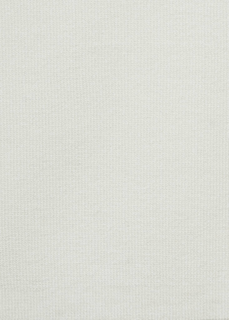 Fine knit top with low neckline — Off White