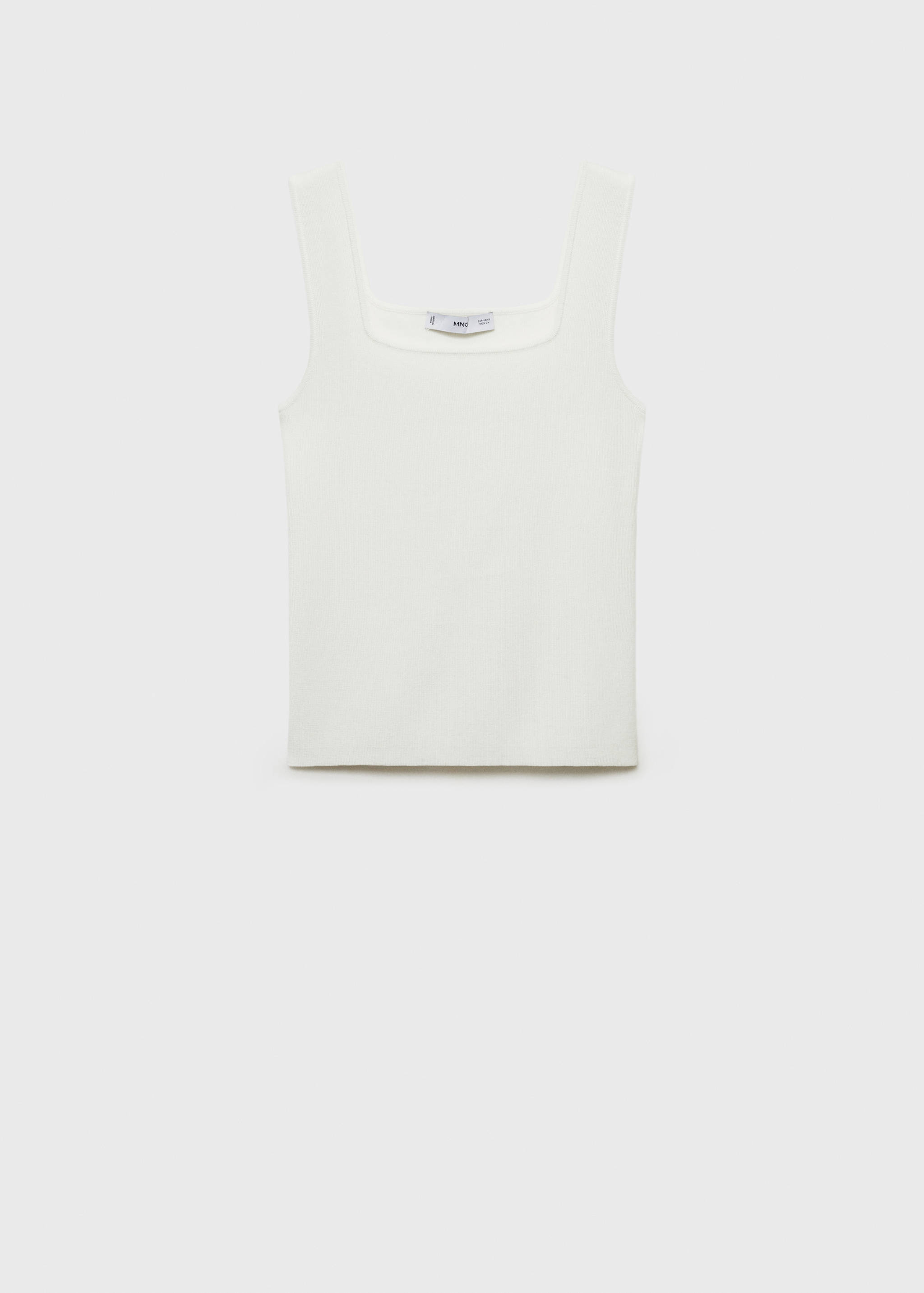 Fine knit top with low neckline - Article without model