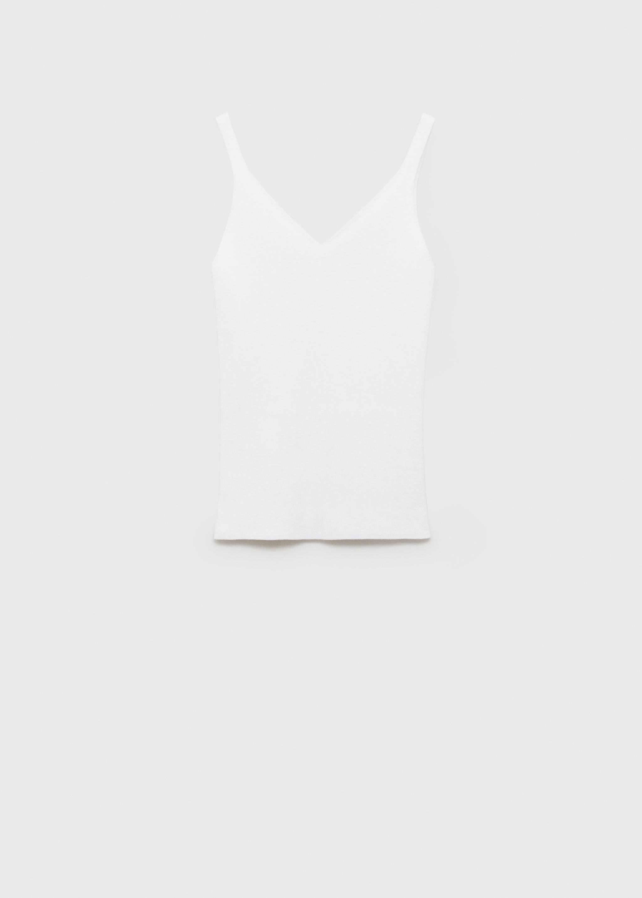 Top en maille col V - Article sans modèle