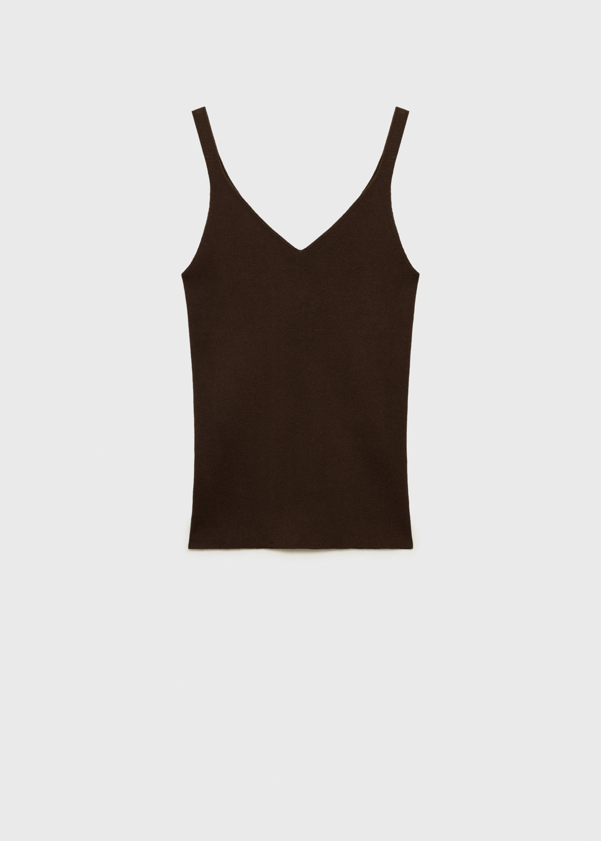 Top en maille col V - Article sans modèle