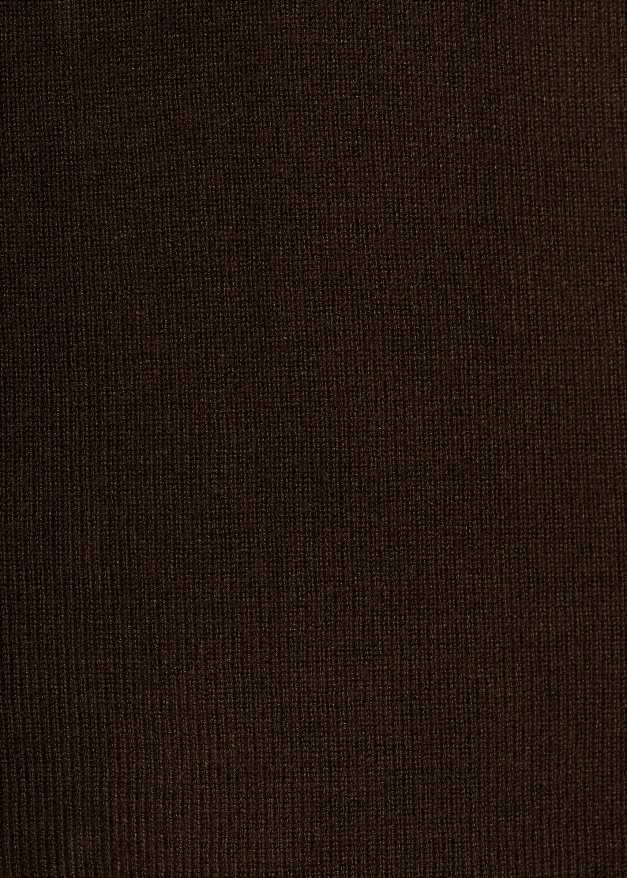 V-neck knit top - Details of the article 0, Chocolate. Ref: 87037184-00.