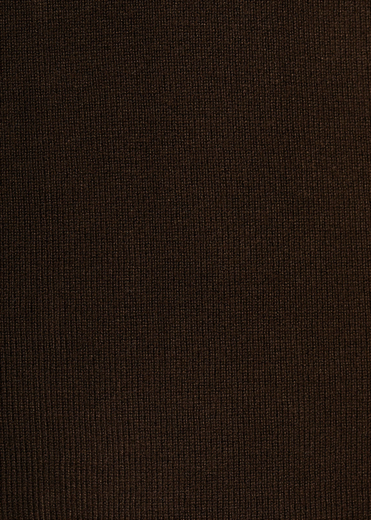 V-neck knit top — Chocolate