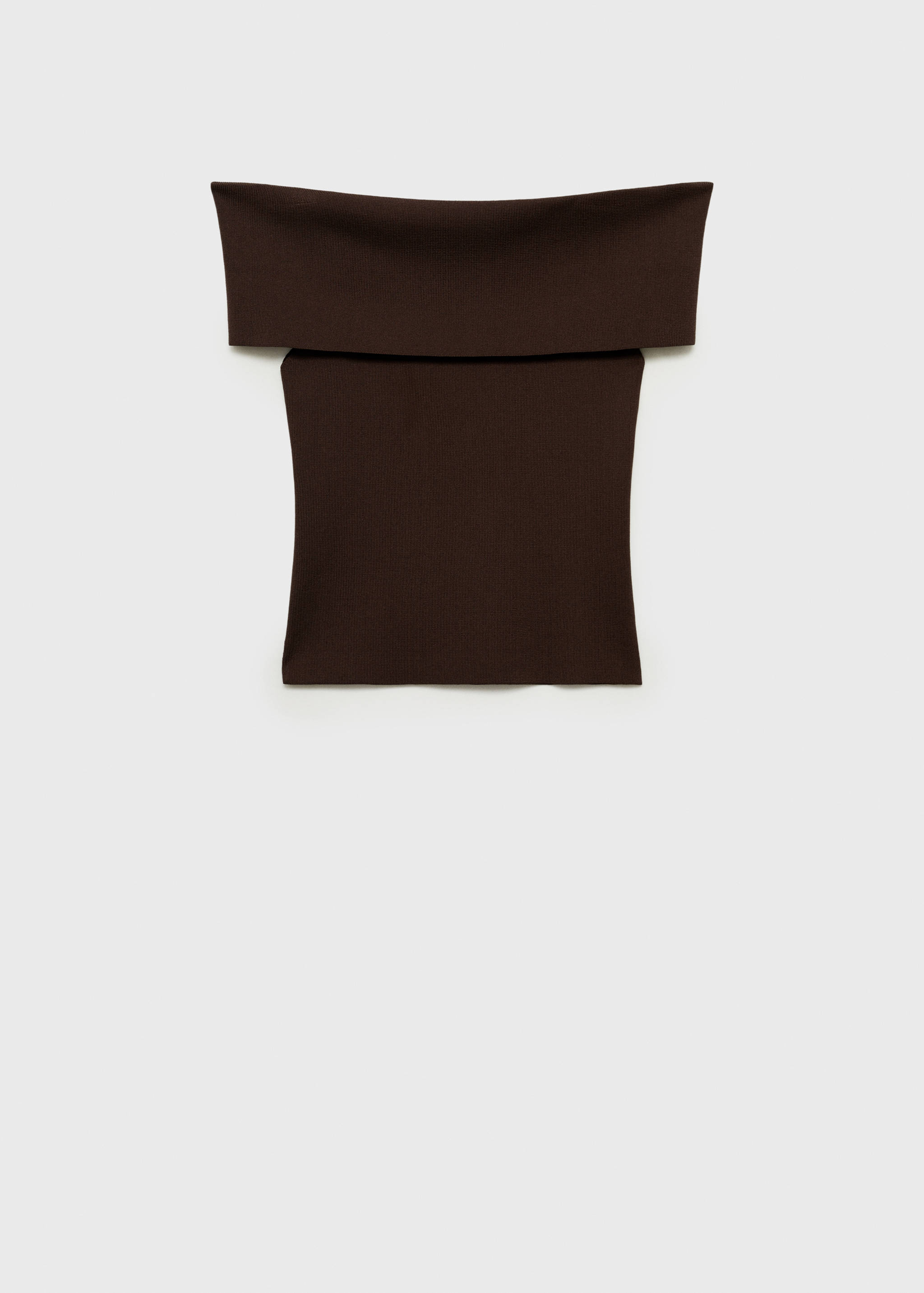 Off-the-shoulder knitted top - Article without model