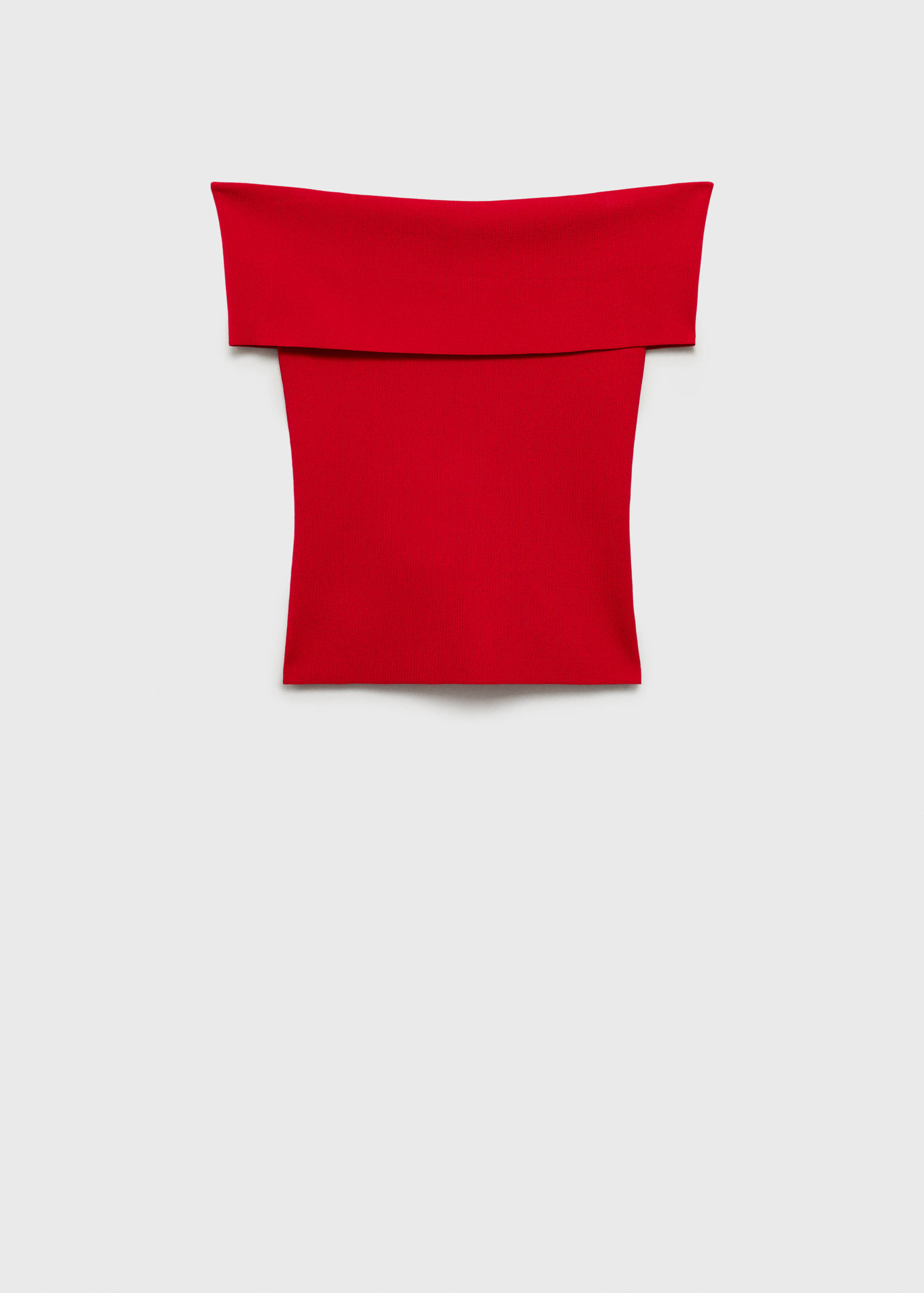 Off-the-shoulder knitted top - Article without model