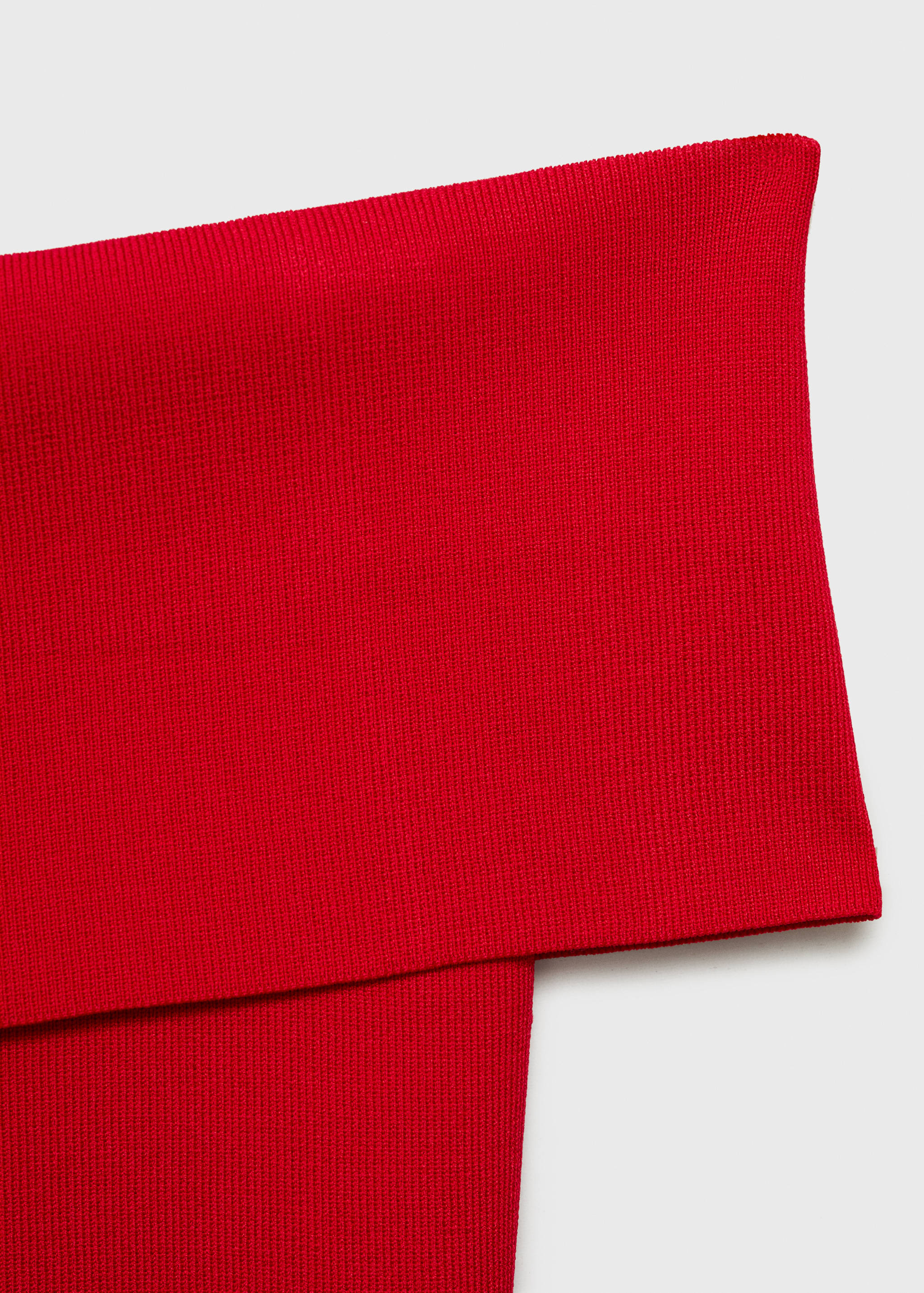 Off-the-shoulder knitted top - Details of the article 0