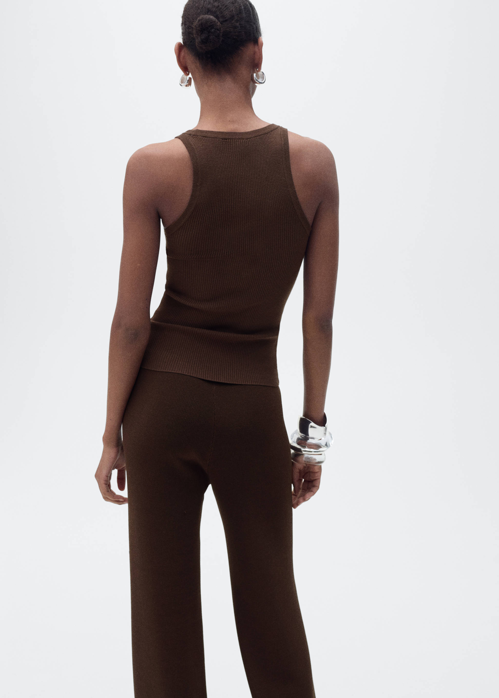 Ribbed knit top - Reverse of the article