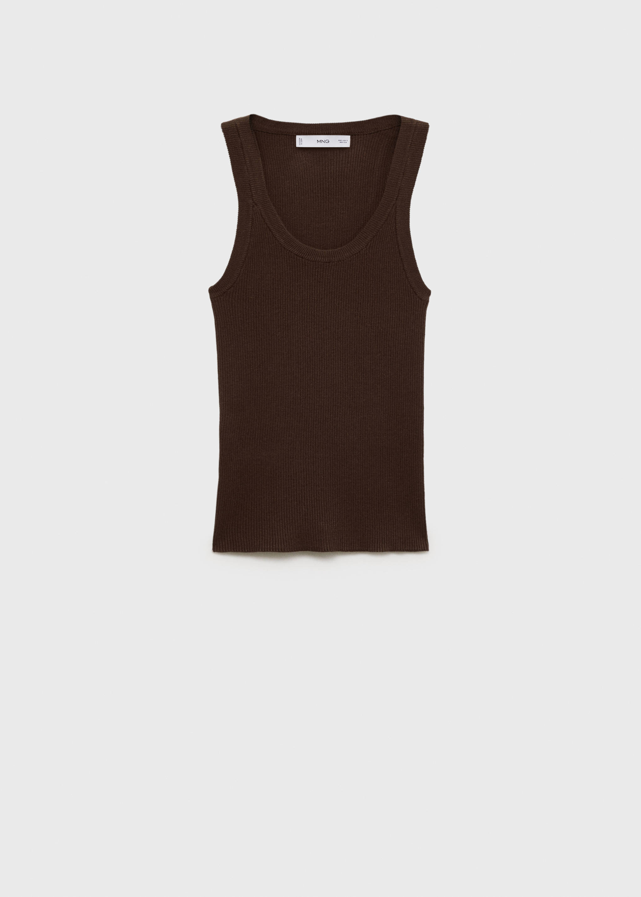 Ribbed knit top - Article without model