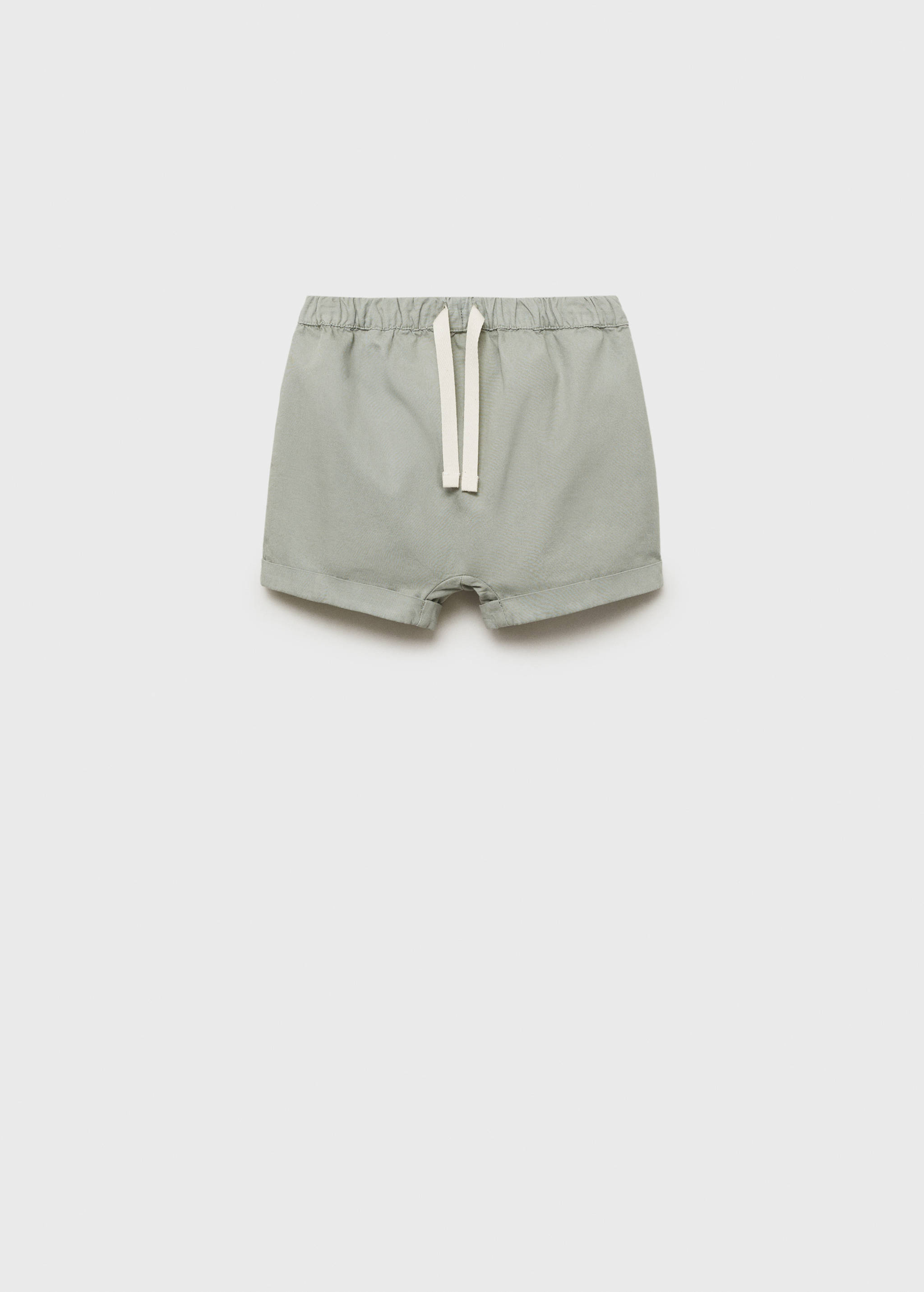 Plain cotton shorts - Article without model