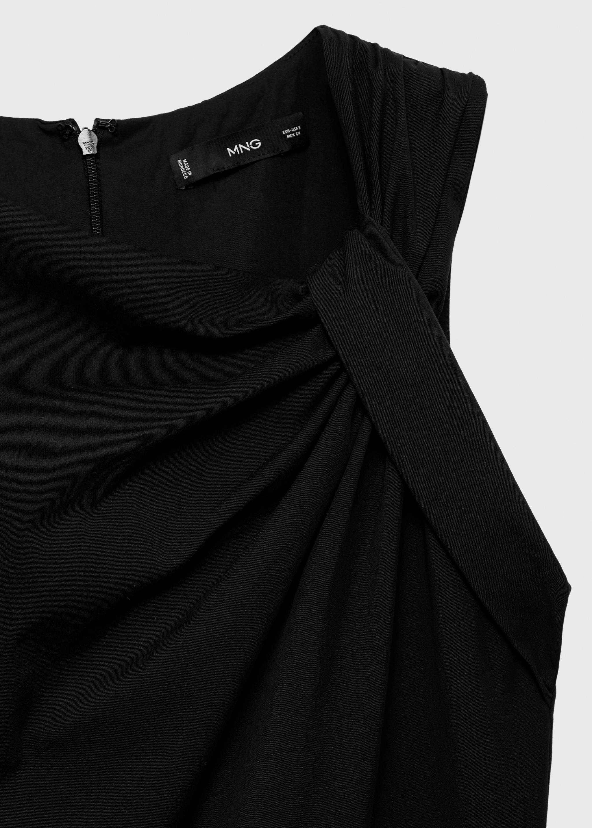 Lange culotte-jumpsuit met gedrapeerde hals - Detail van het artikel 8