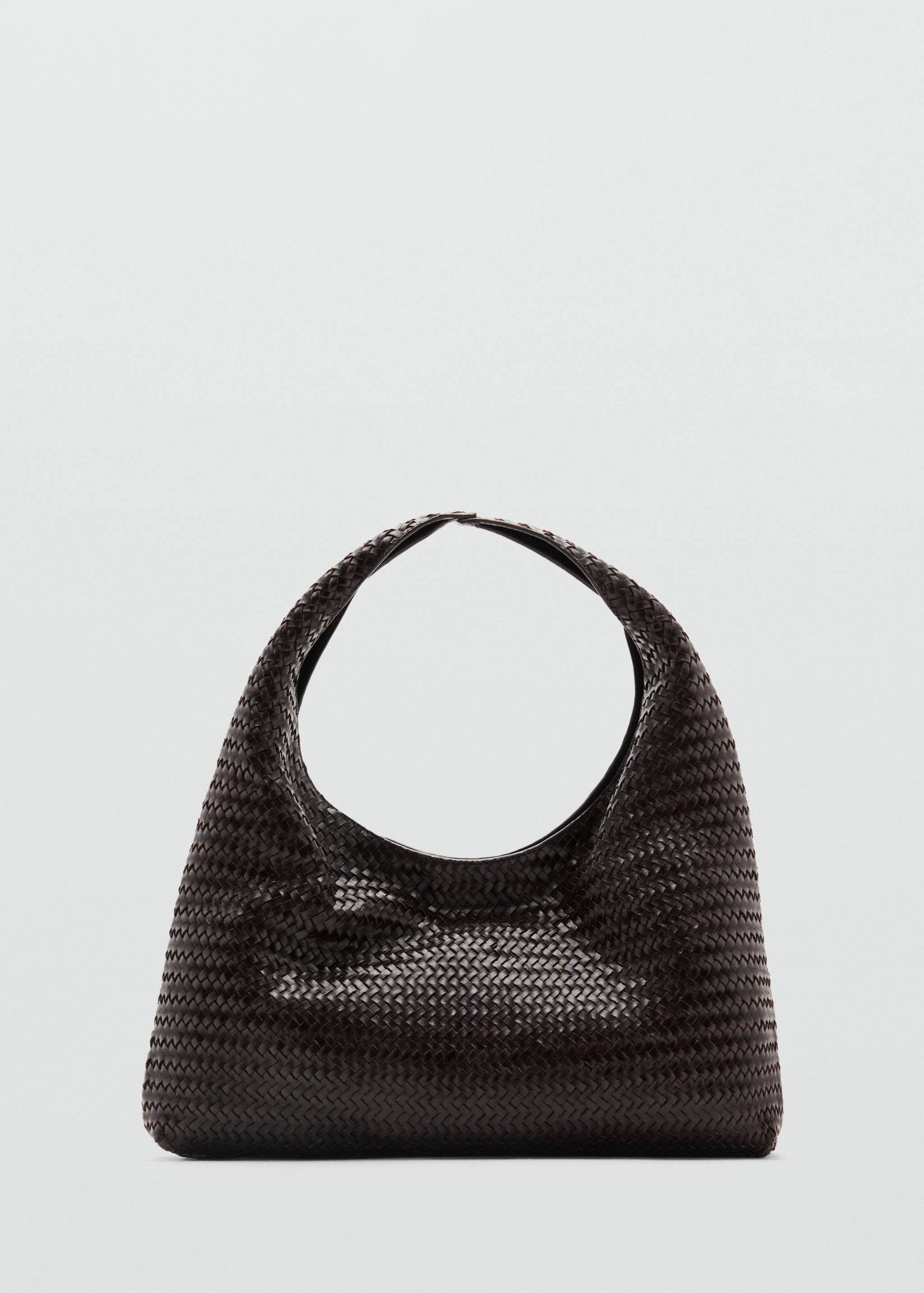 Braided leather shoulder bag - Article without model