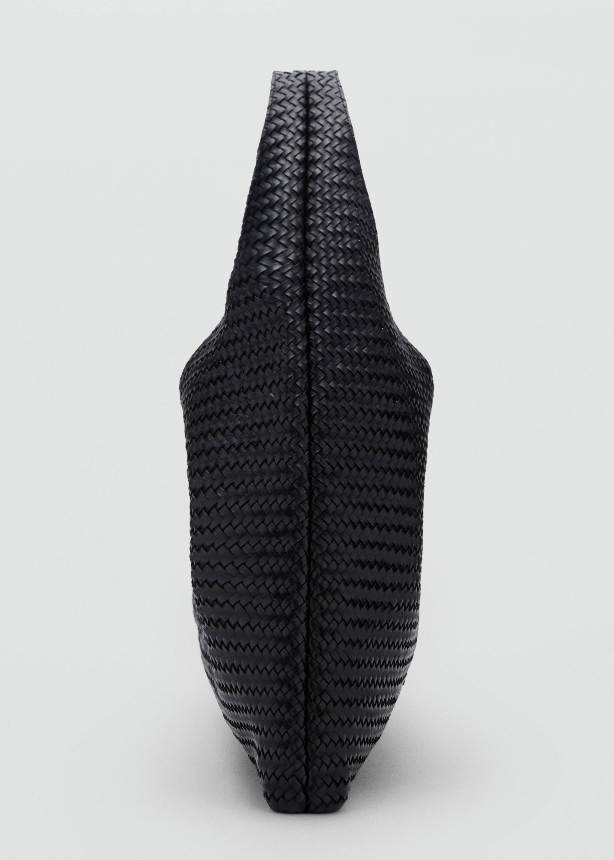 Große Schultertasche aus Leder in Flechtoptik - Detail des Artikels 2