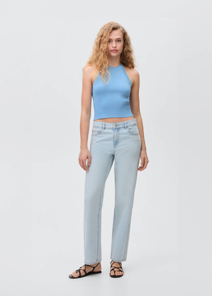 Halter neck top — Sky Blue