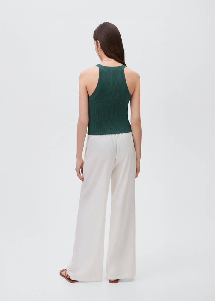 Halter neck top — Petrol Blue