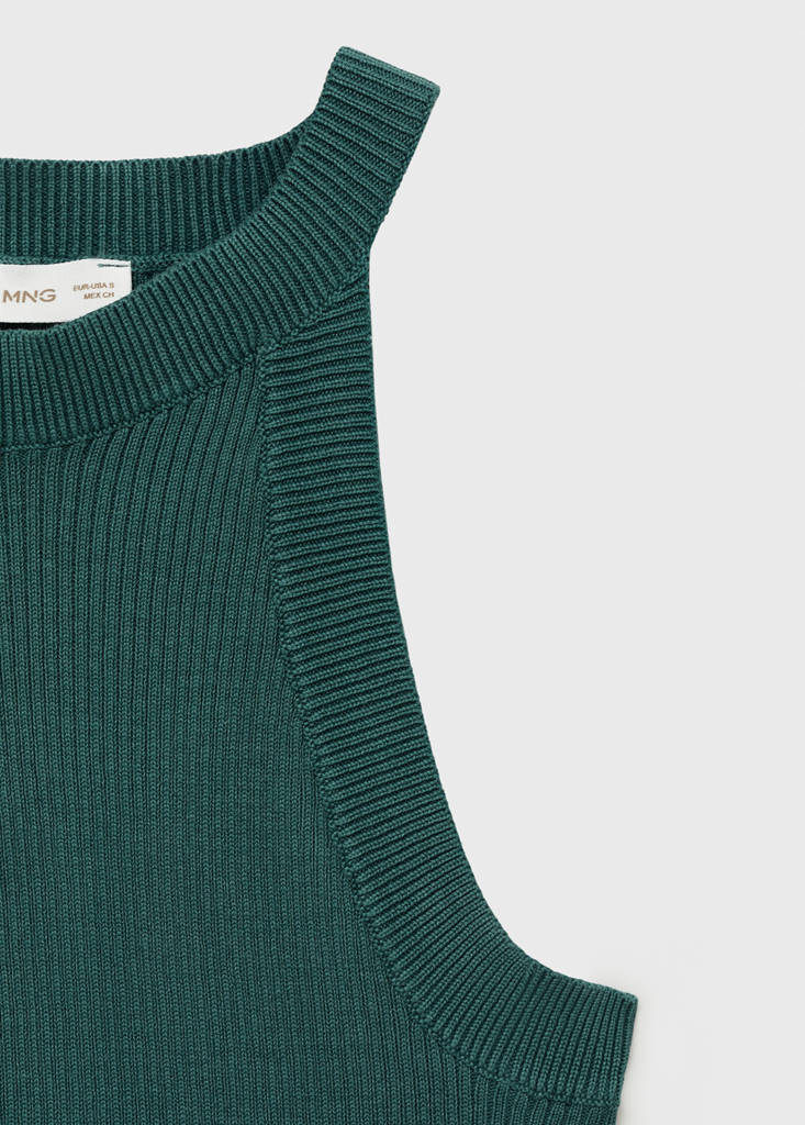 Halter neck top — Petrol Blue