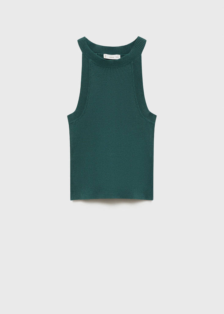 Halter neck top — Petrol Blue