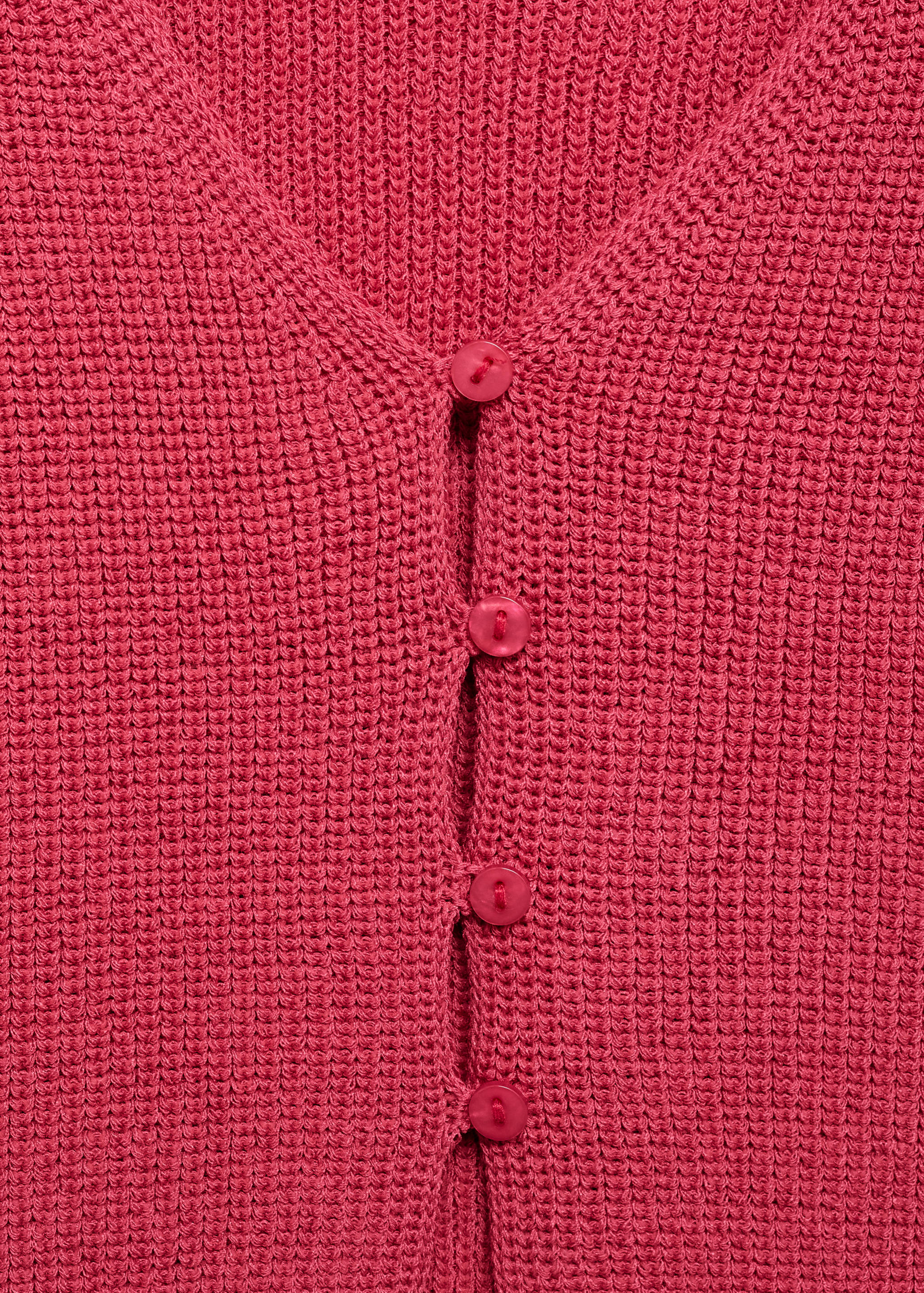 Buttoned knit top - Details of the article 0