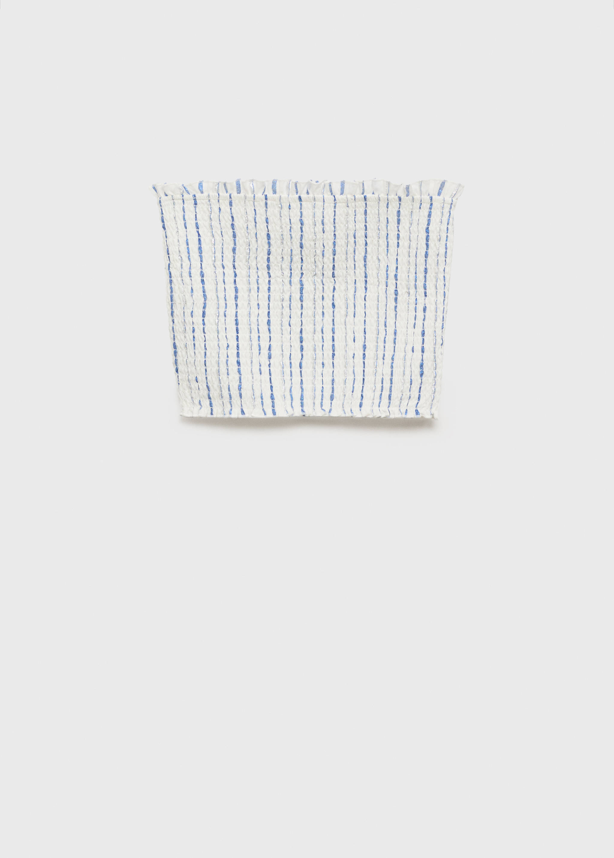 Striped strapless top - Article without model