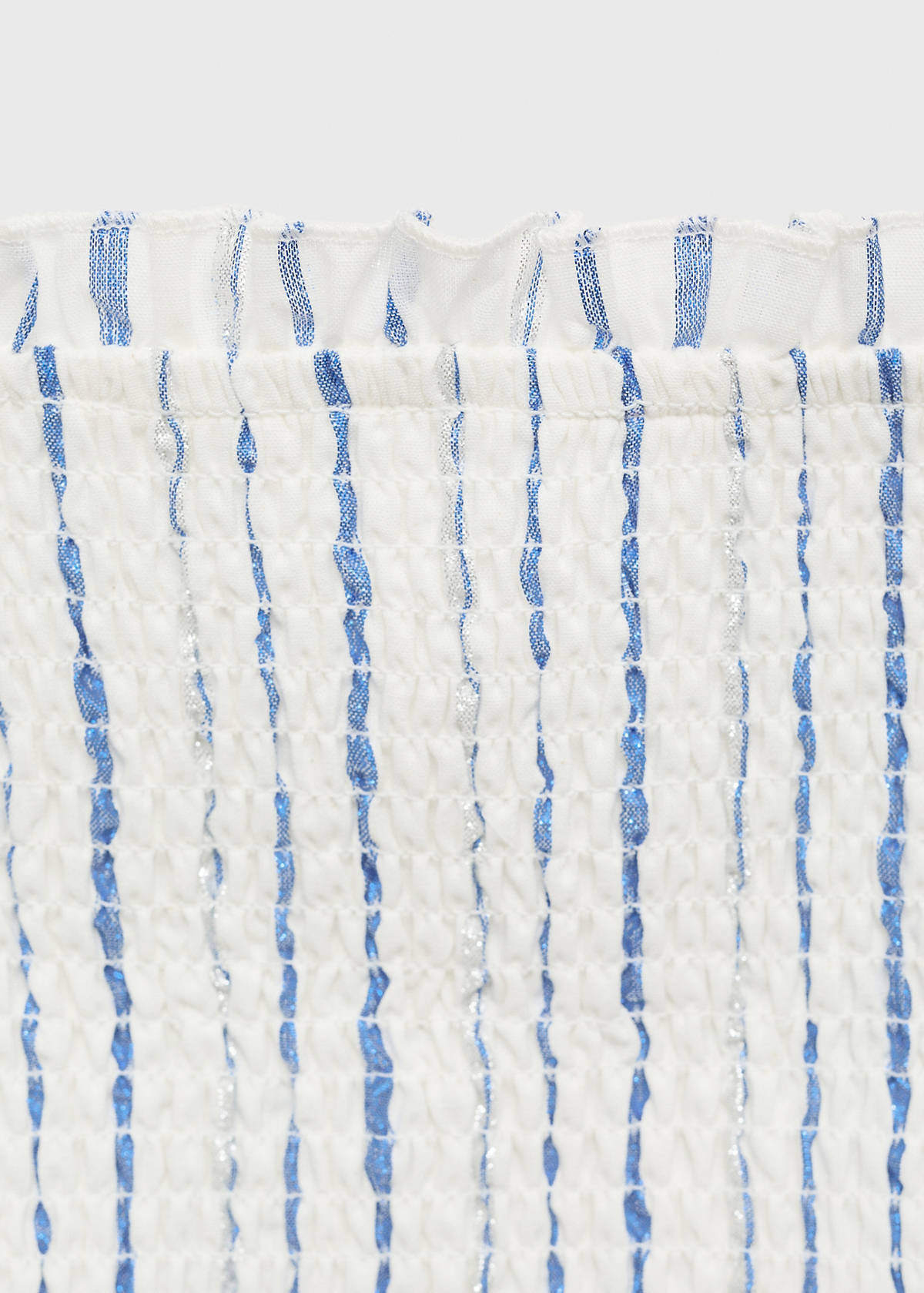Striped strapless top — Off White