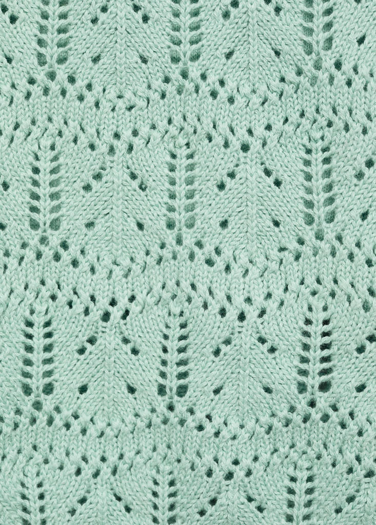 Openwork knit top — Aqua Green