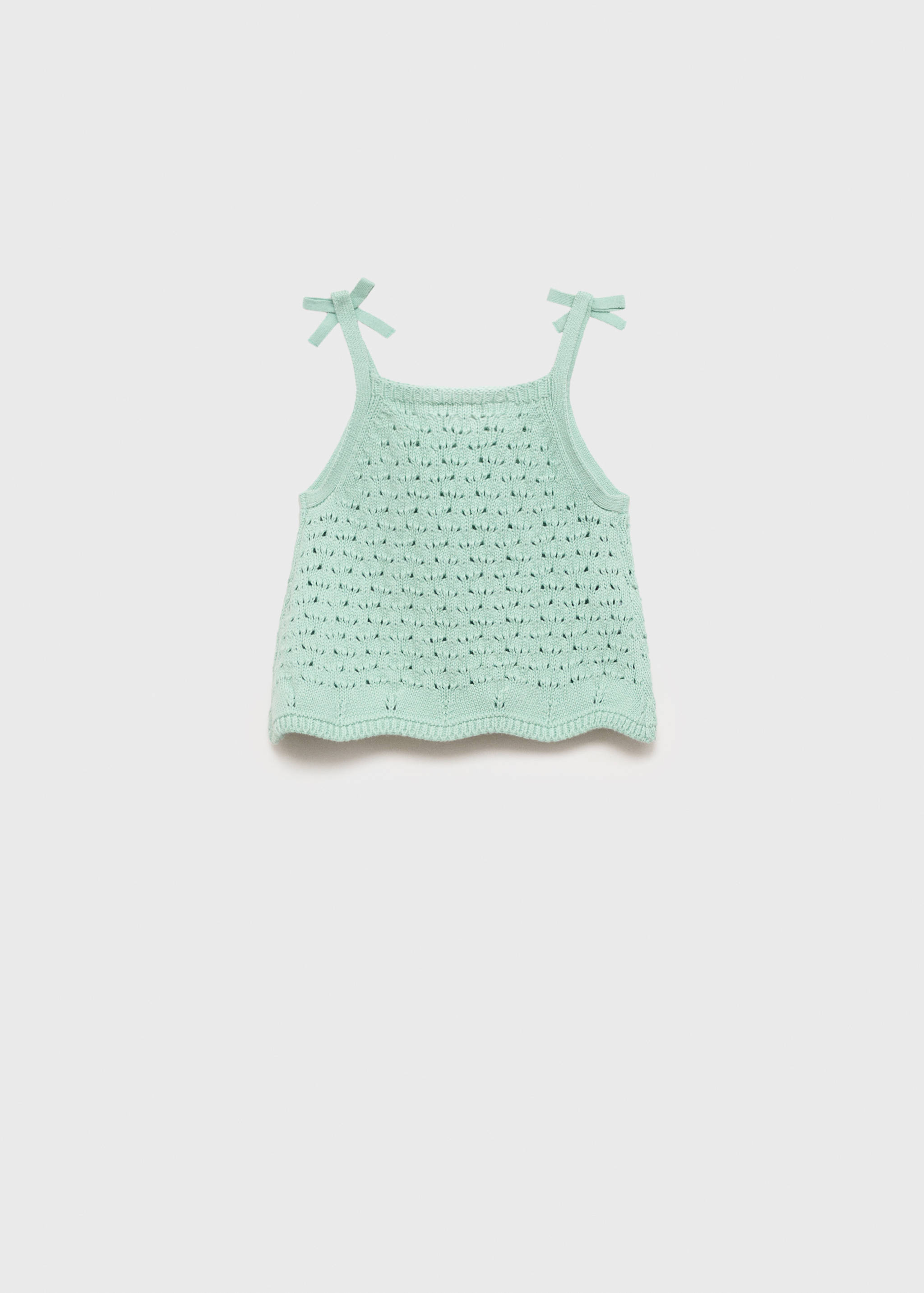 Crochet top with straps - Reverse of the article
