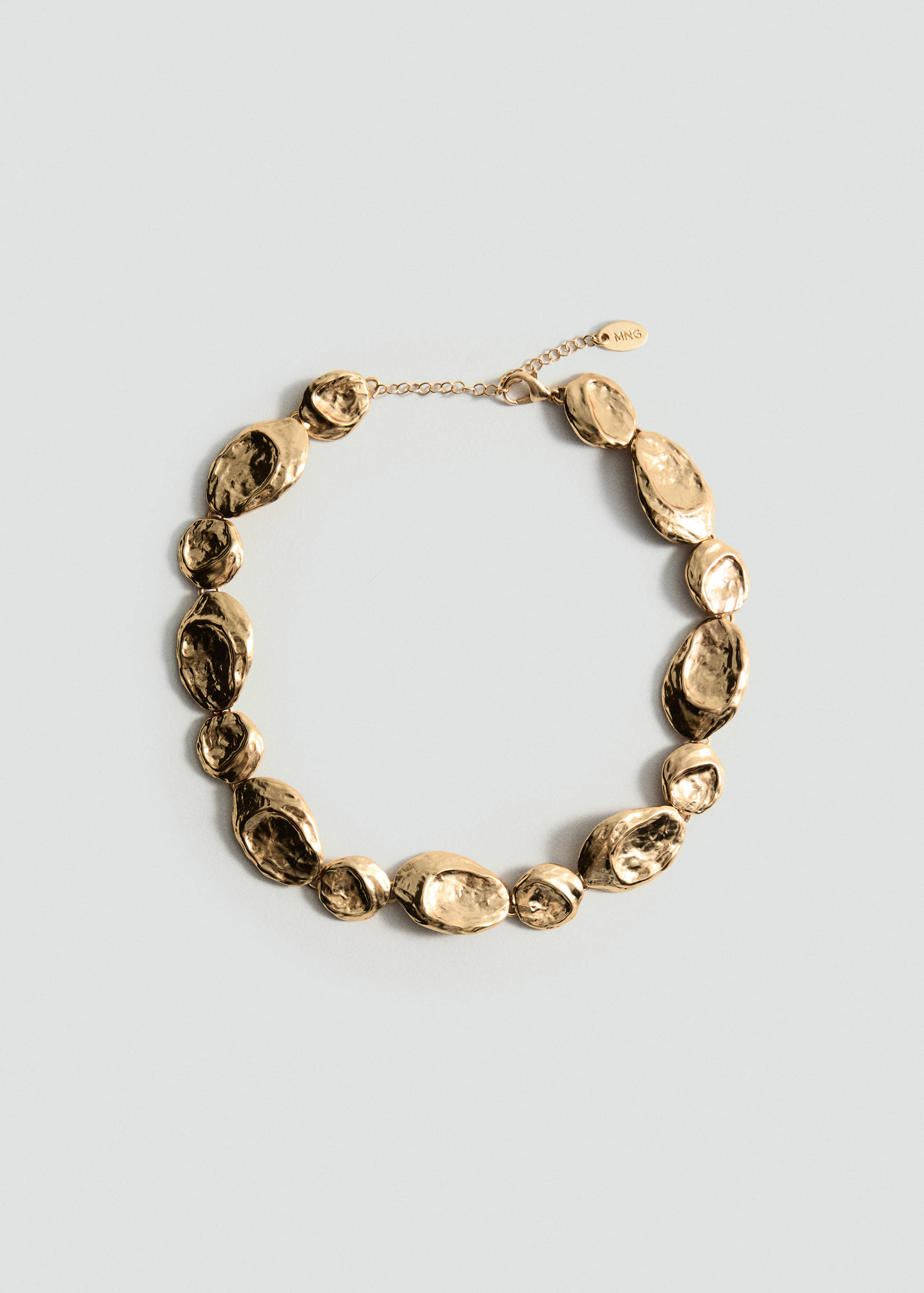 Textured coin necklace - Article without model