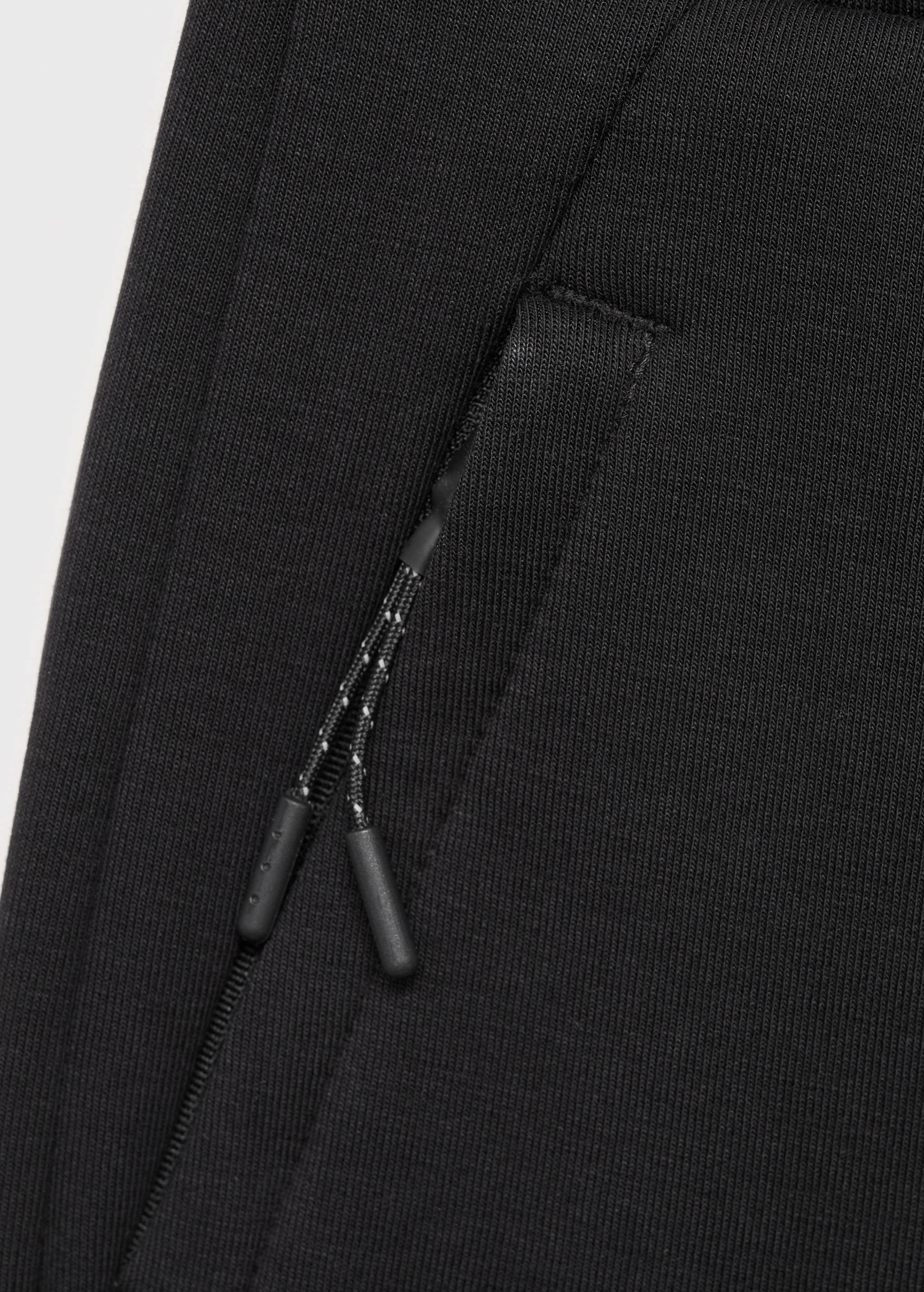 Cotton shorts with drawstring - Details of the article 0