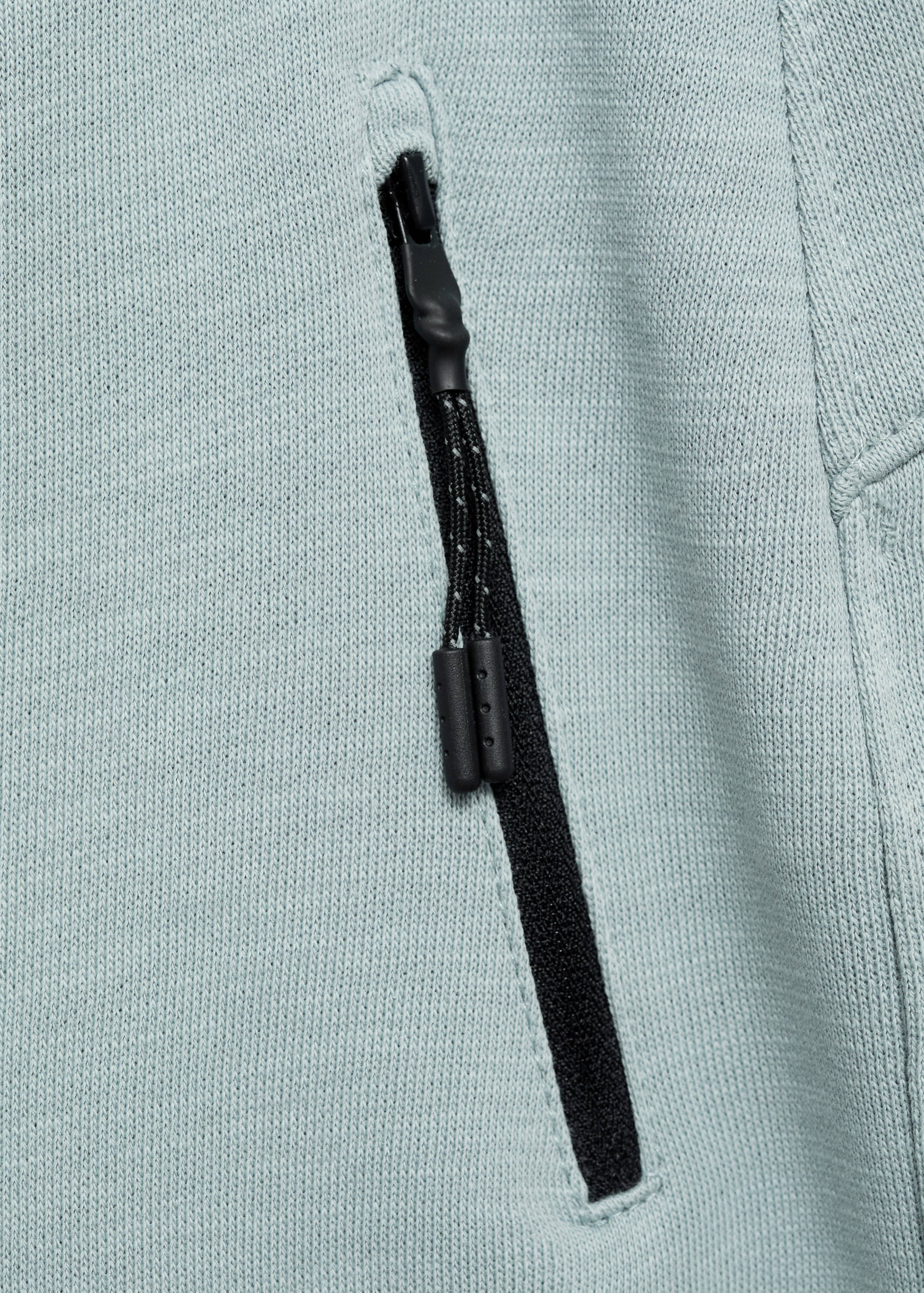 对比色口袋百慕大短裤 - null