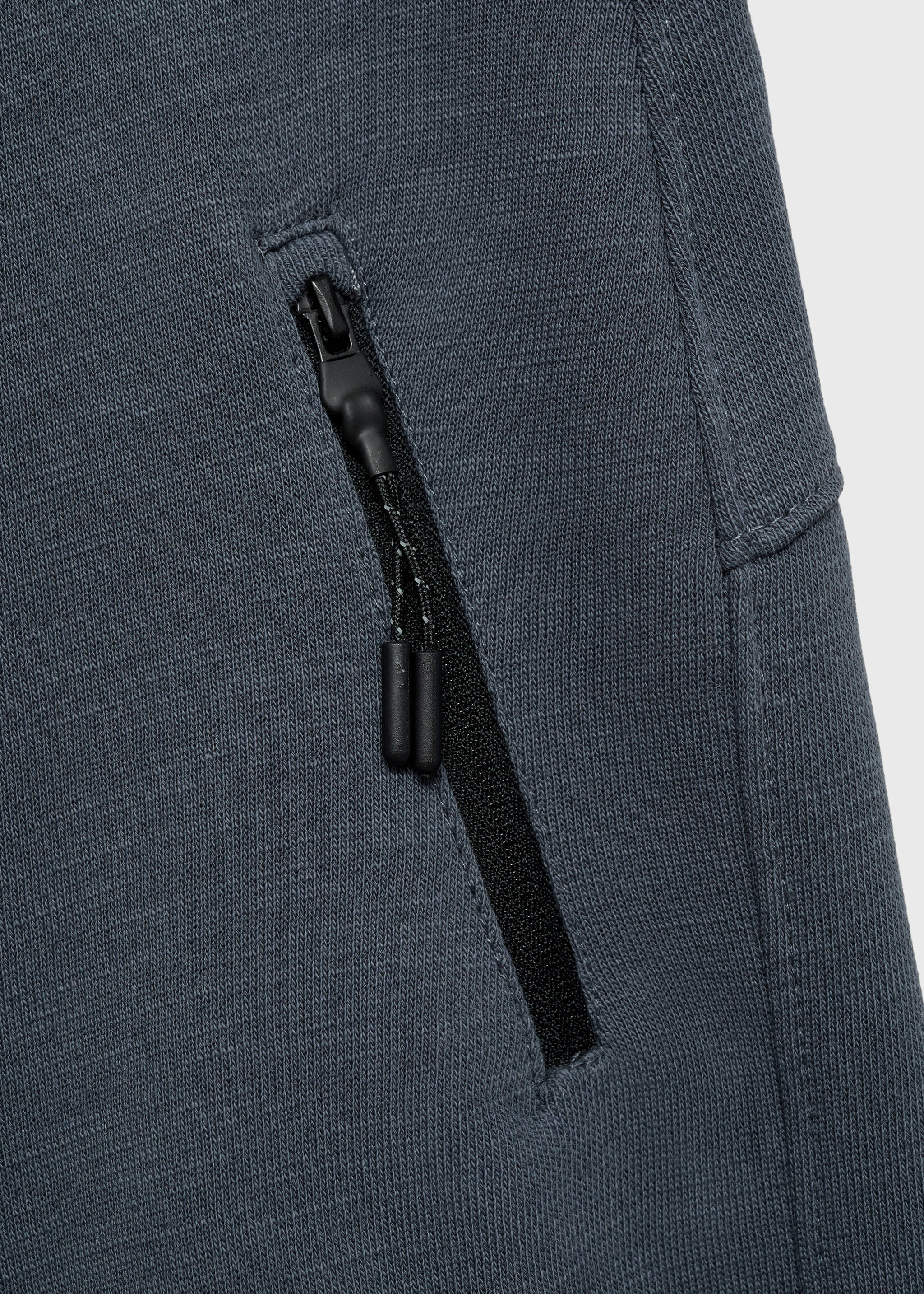 对比色口袋百慕大短裤 - null