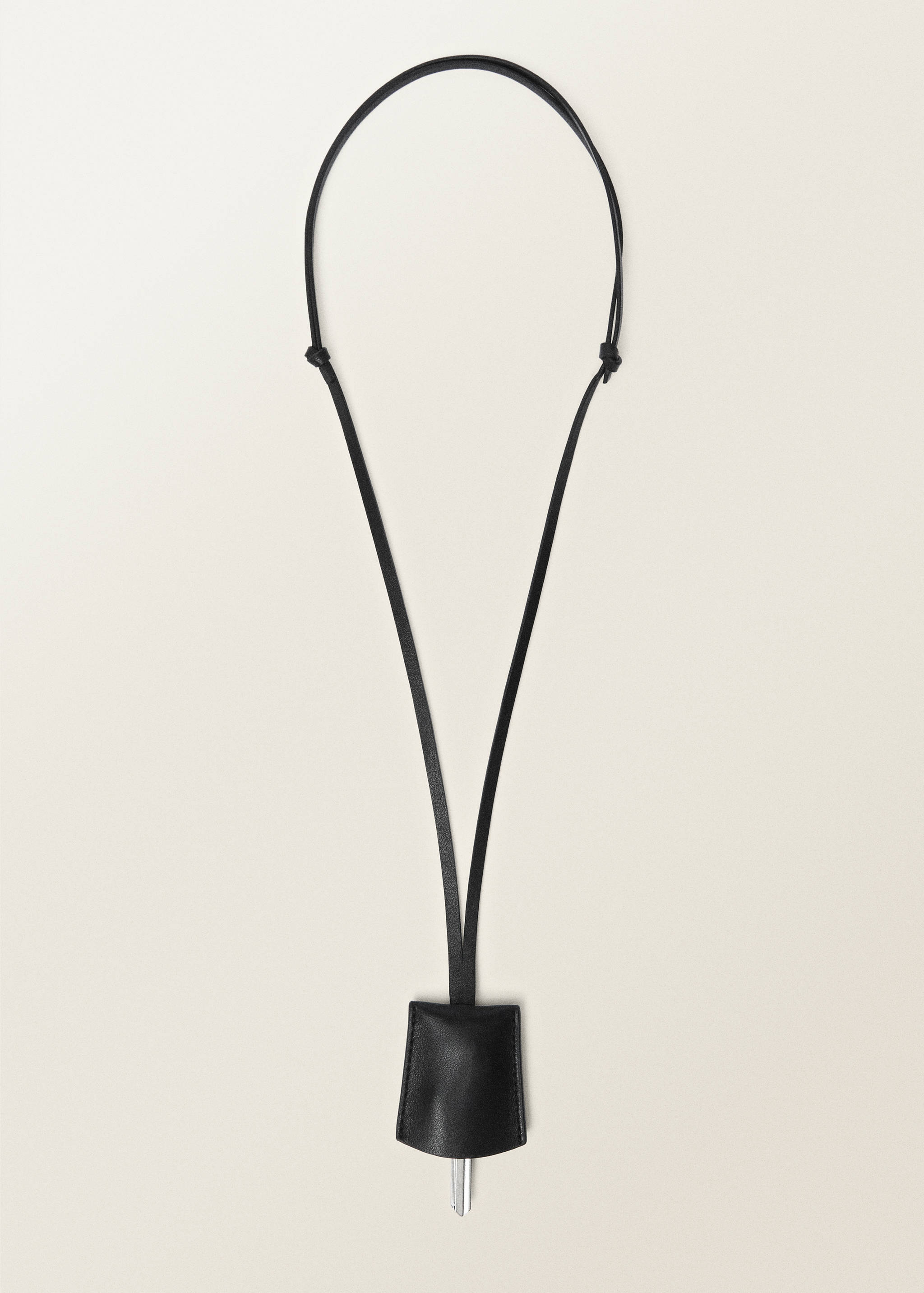 Collier porte-clés pendentif en cuir - Article sans modèle