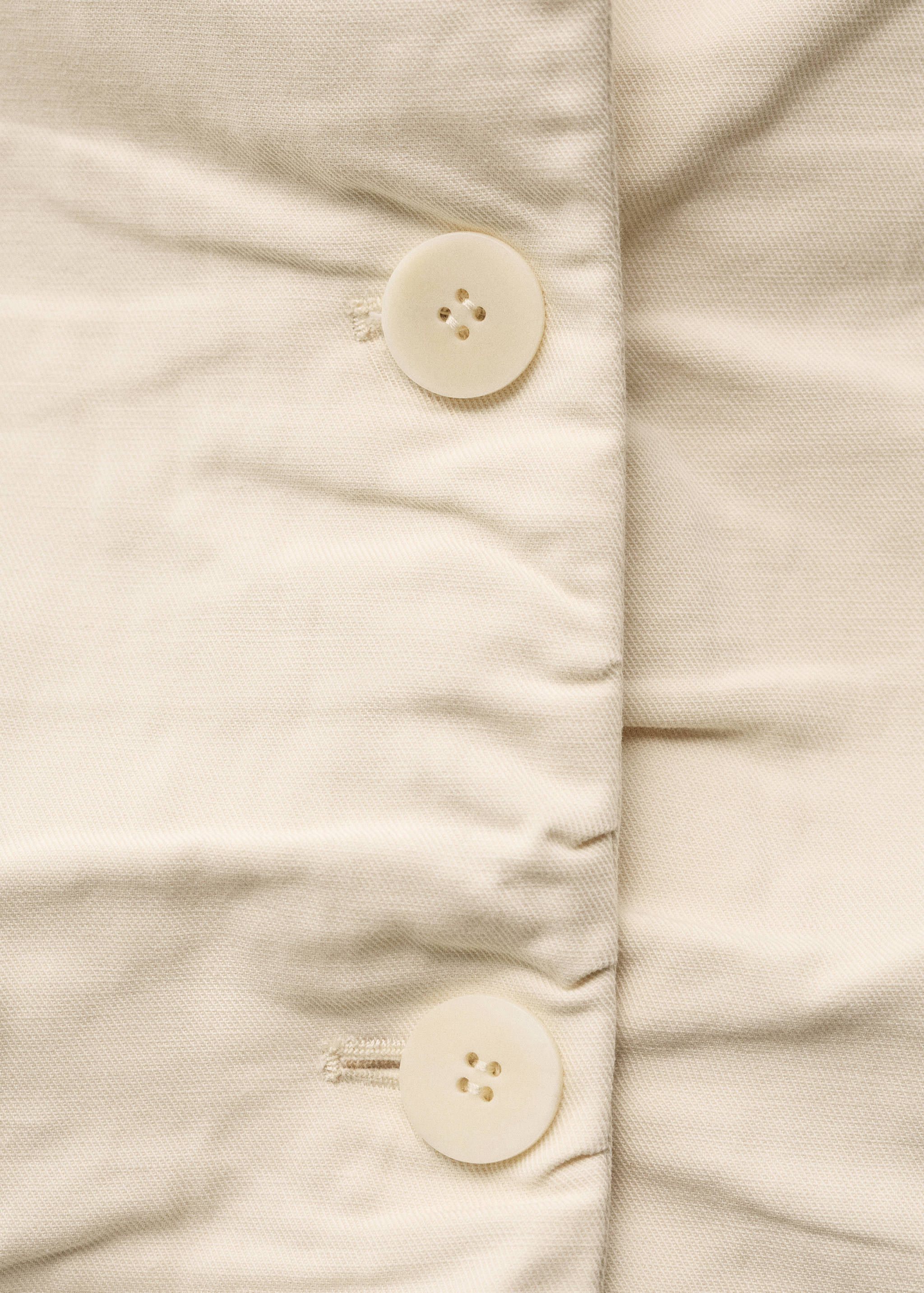 Blazer de costume lin mélangé effet froissé - Détail de l'article 8