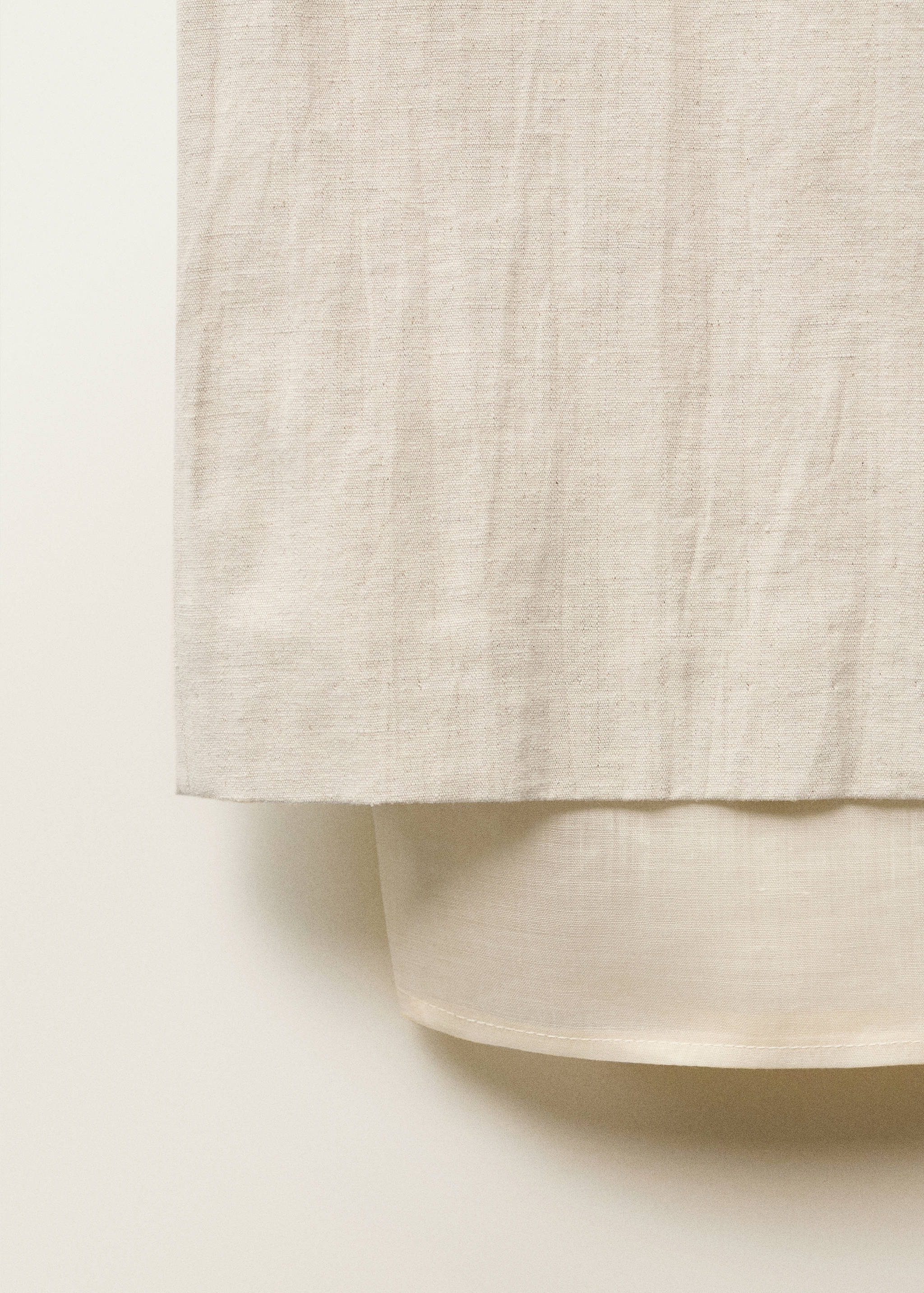 Μίντι φούστα από συνδυασμό μειγμάτων λινού - Λεπτομέρεια του προϊόντος 8