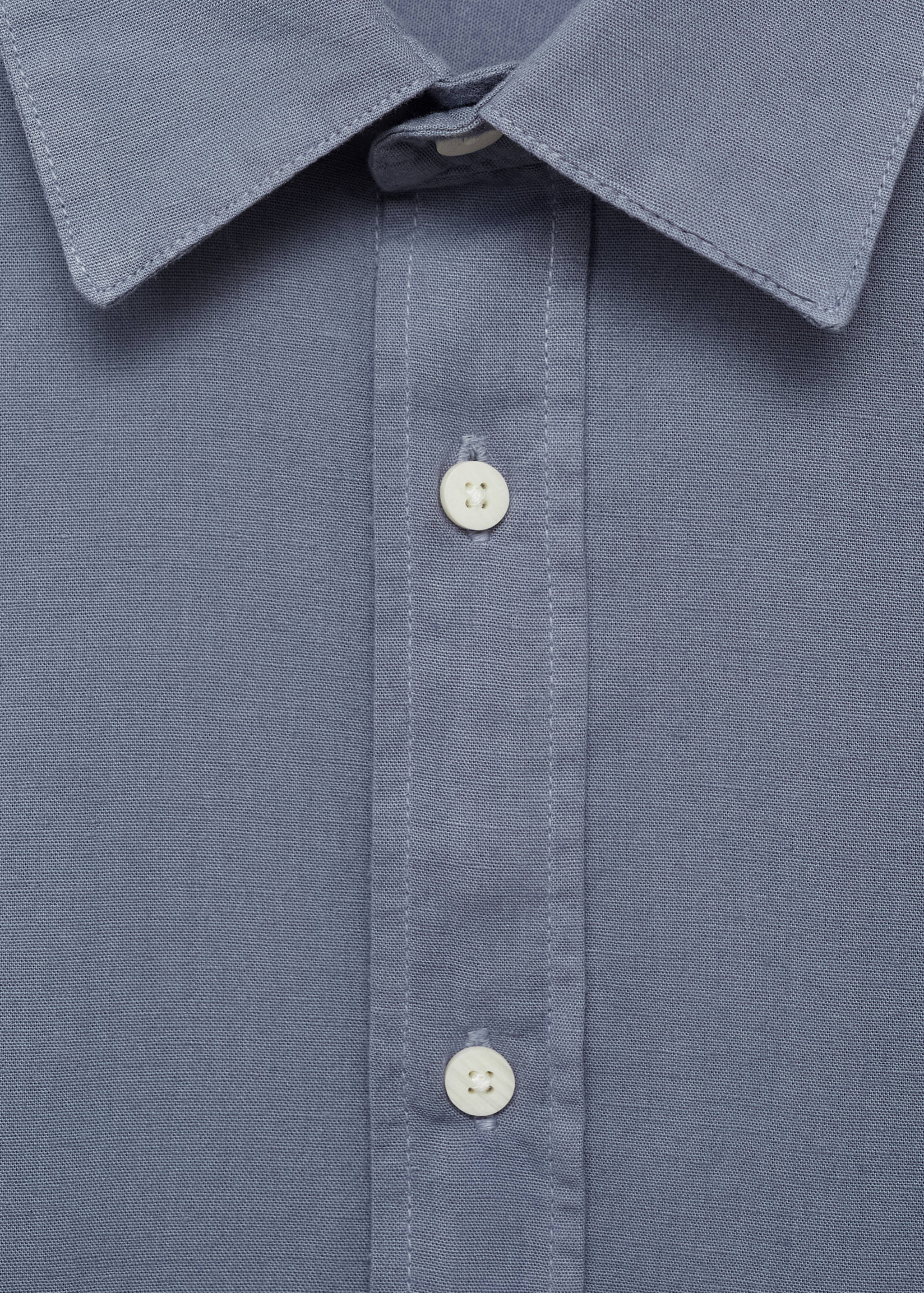 Linen oxford shirt - Details of the article 8