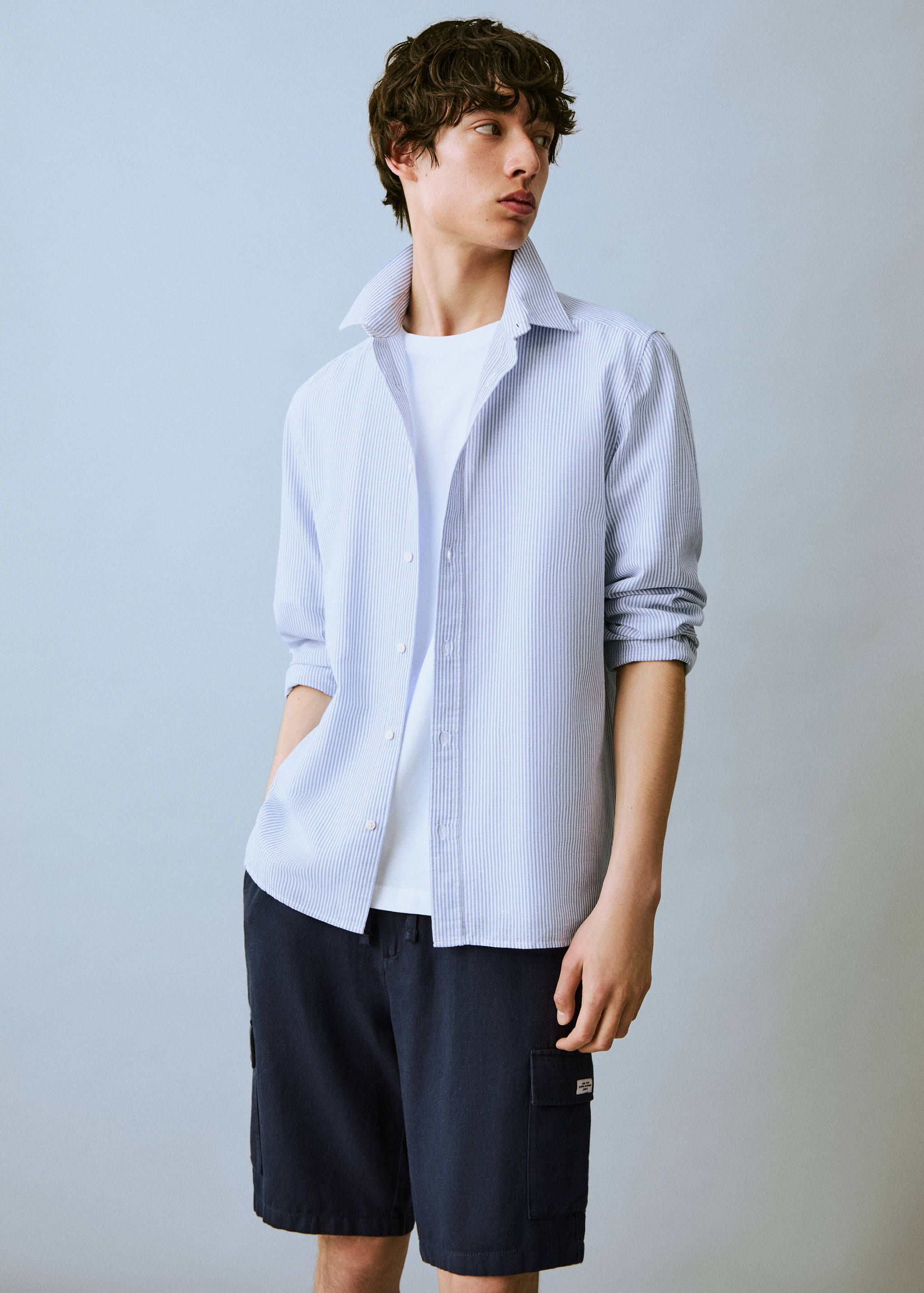 Linen oxford shirt - Medium plane