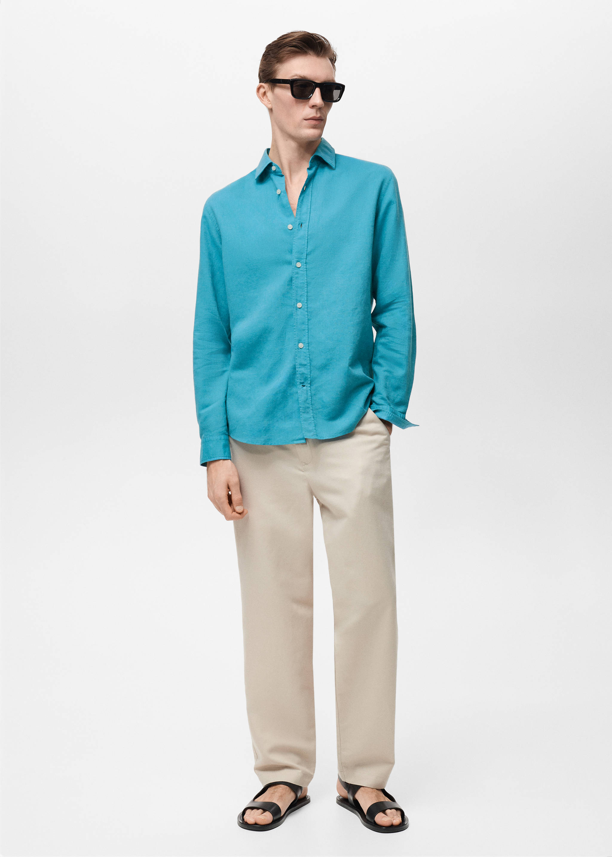 Linen-blend shirt - General plane