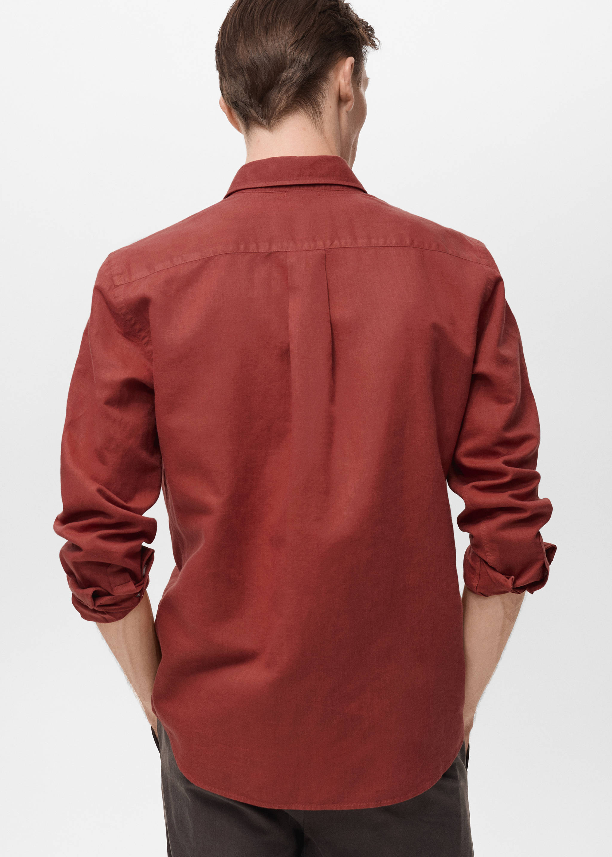 Linen-blend shirt - Reverse of the article
