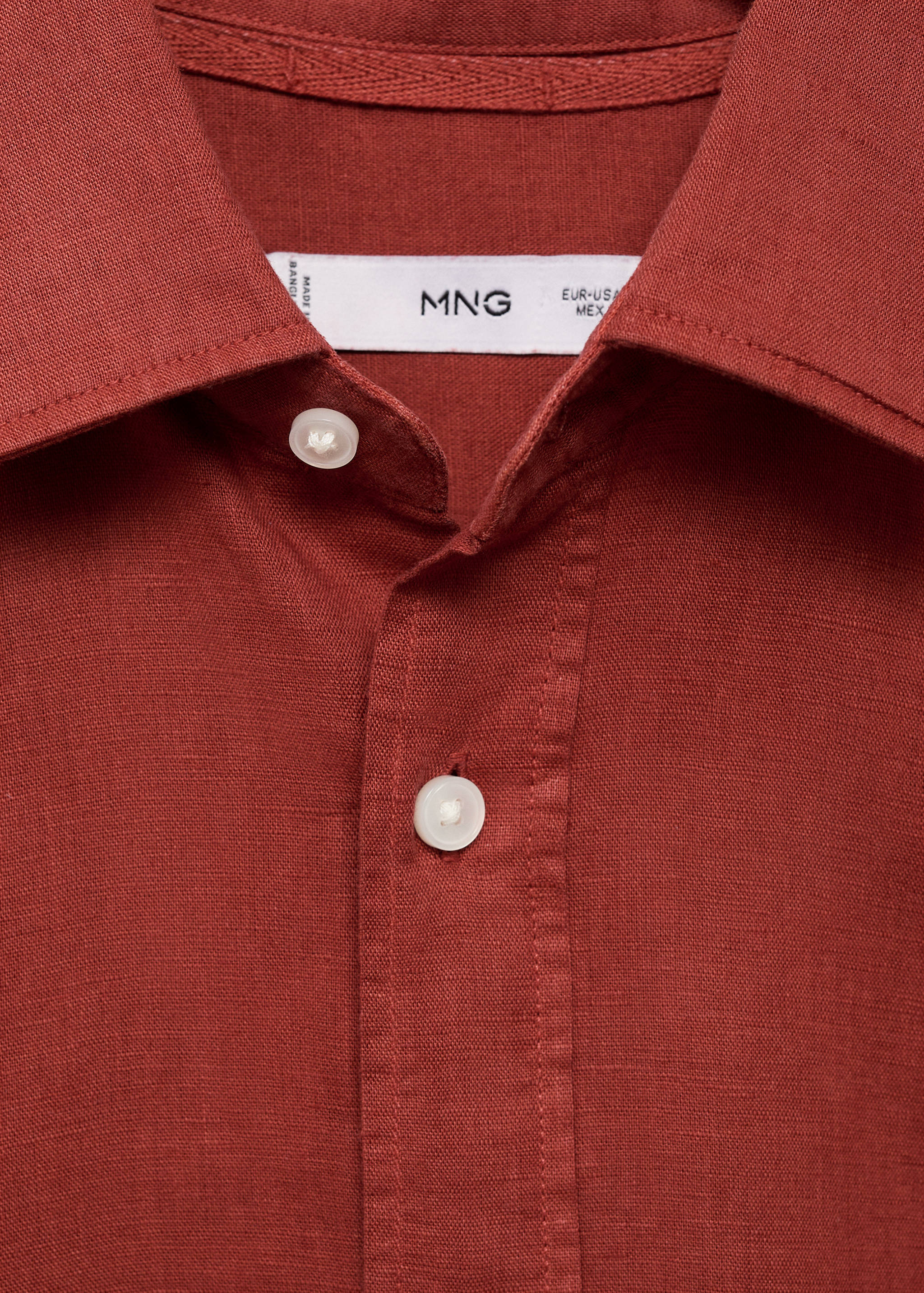 Linen-blend shirt - Details of the article 8