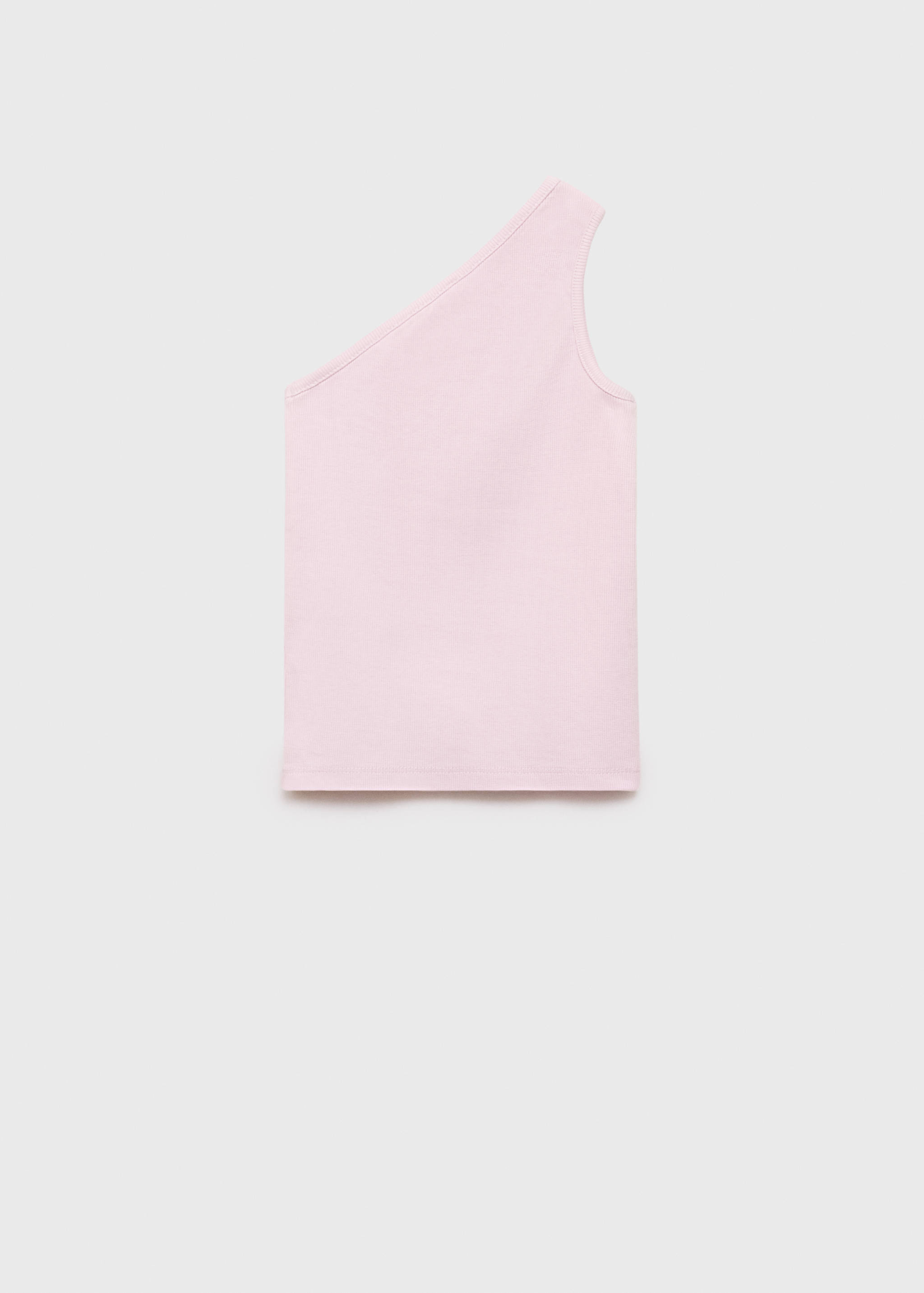 Asymmetrical ribbed top - Reverse of the article