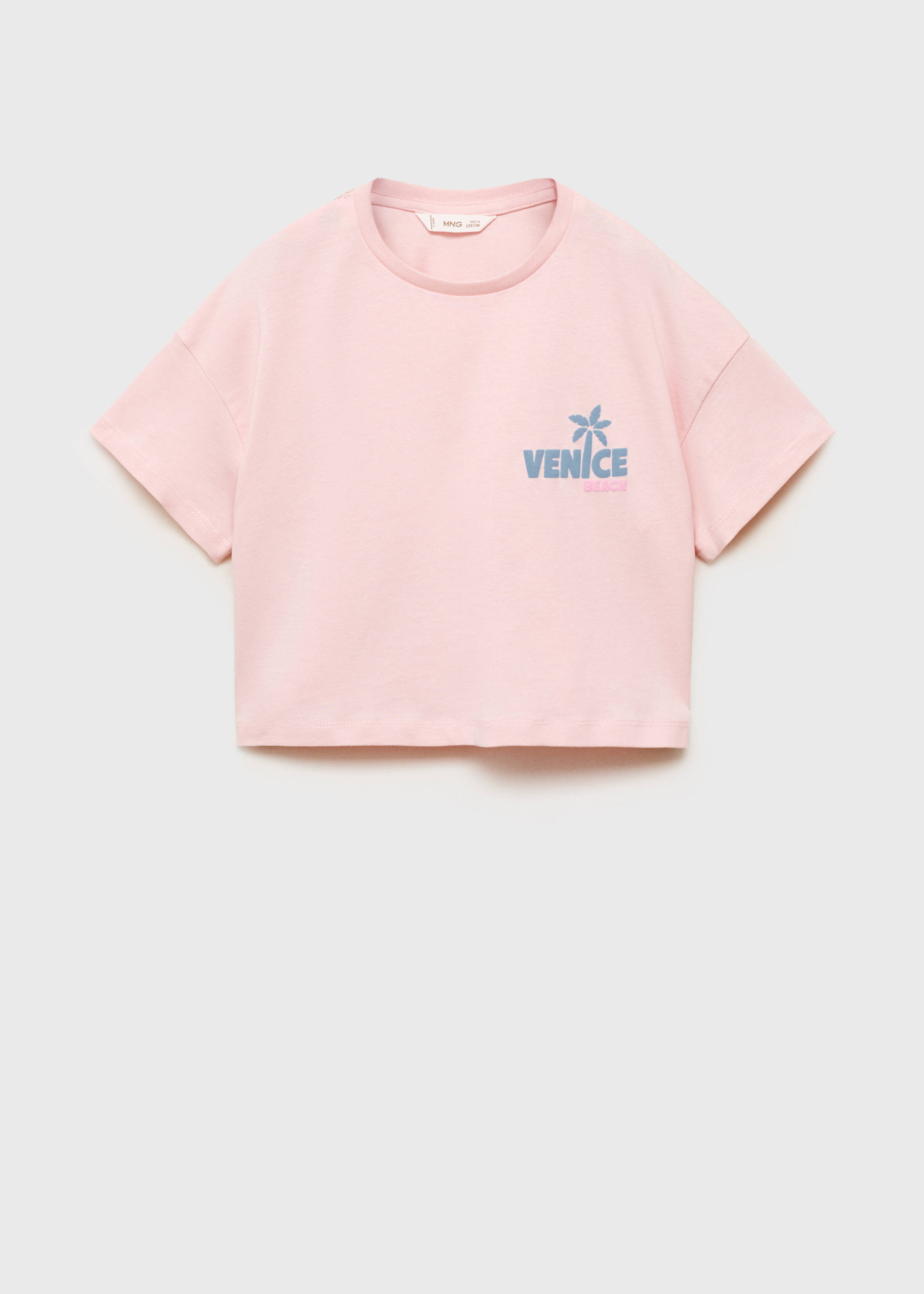 Camiseta algodón dibujo relieve - Artículo sin modelo