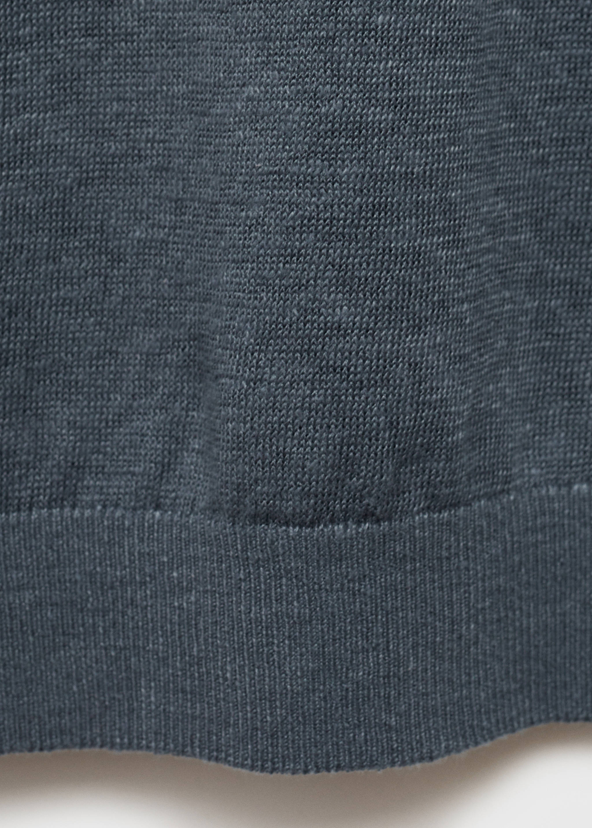100% linen t-shirt with ribbed trim - Details of the article 8