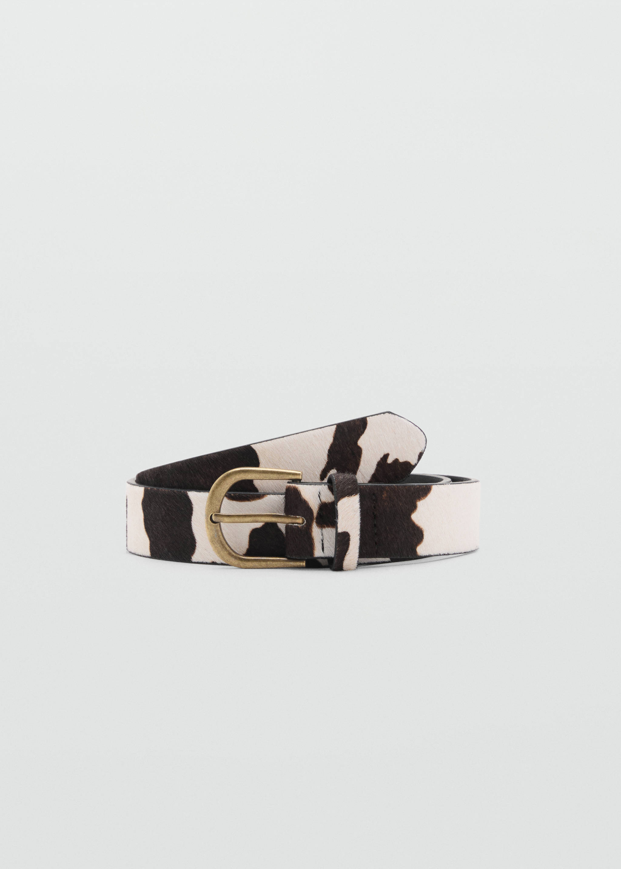 Animal print leather belt - Article without model