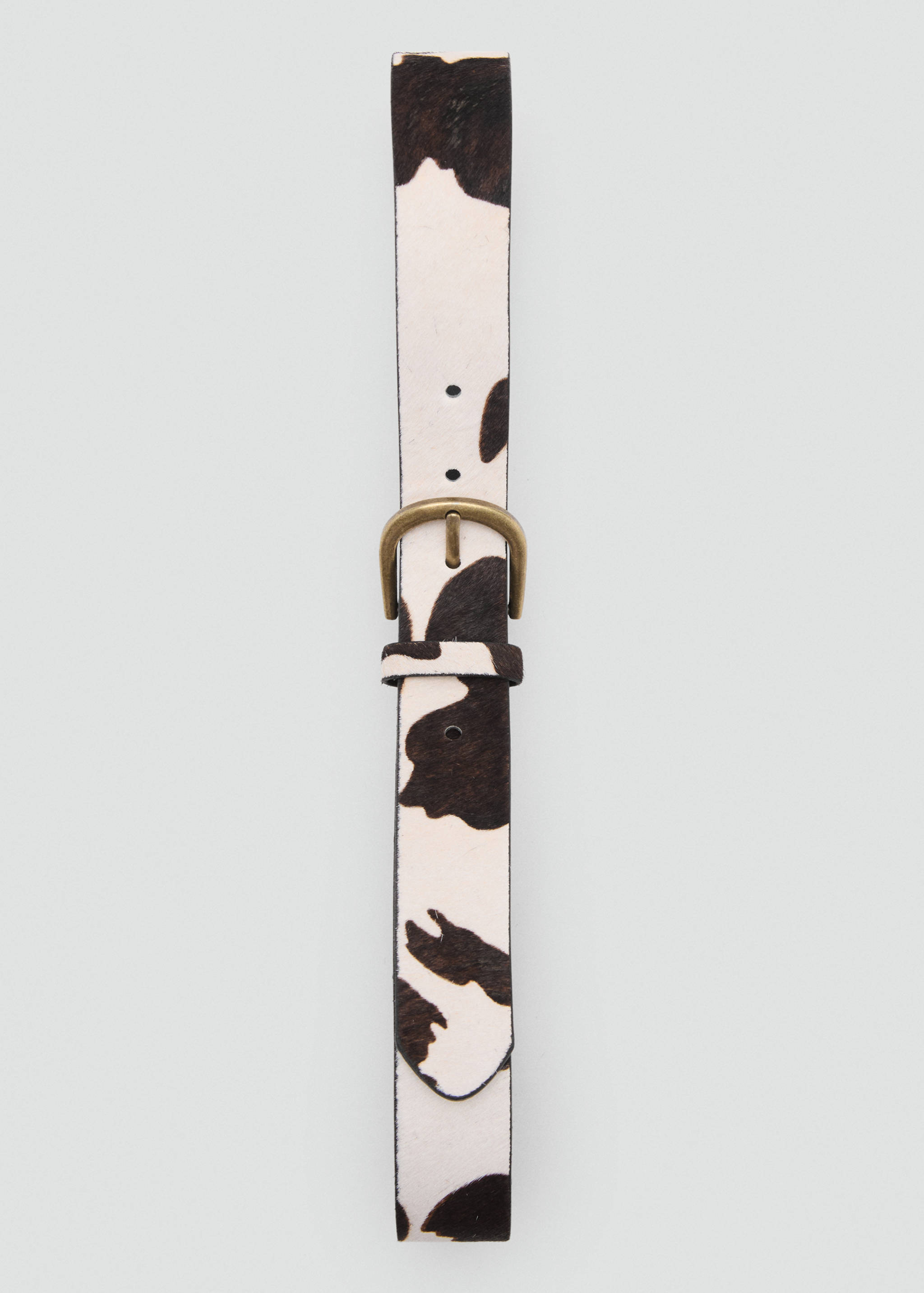 Animal print leather belt - Details of the article 2