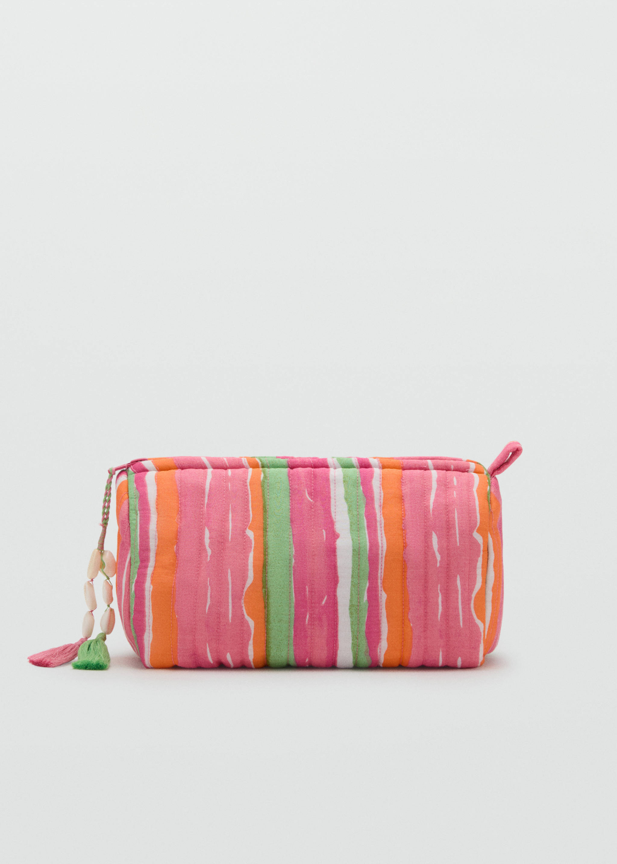 Trousse de maquillage coton rayures - Article sans modèle