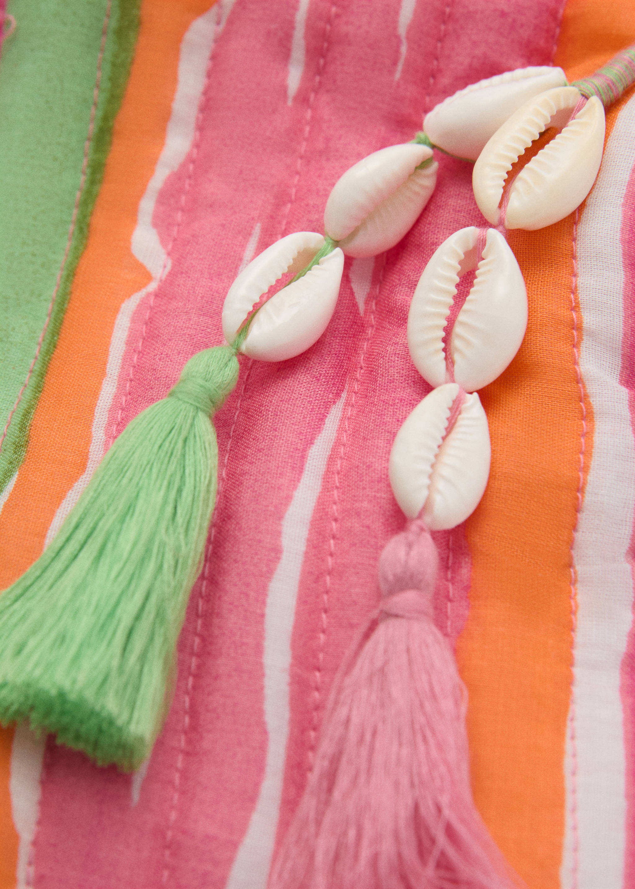 Trousse de maquillage coton rayures - Détail de l'article 2
